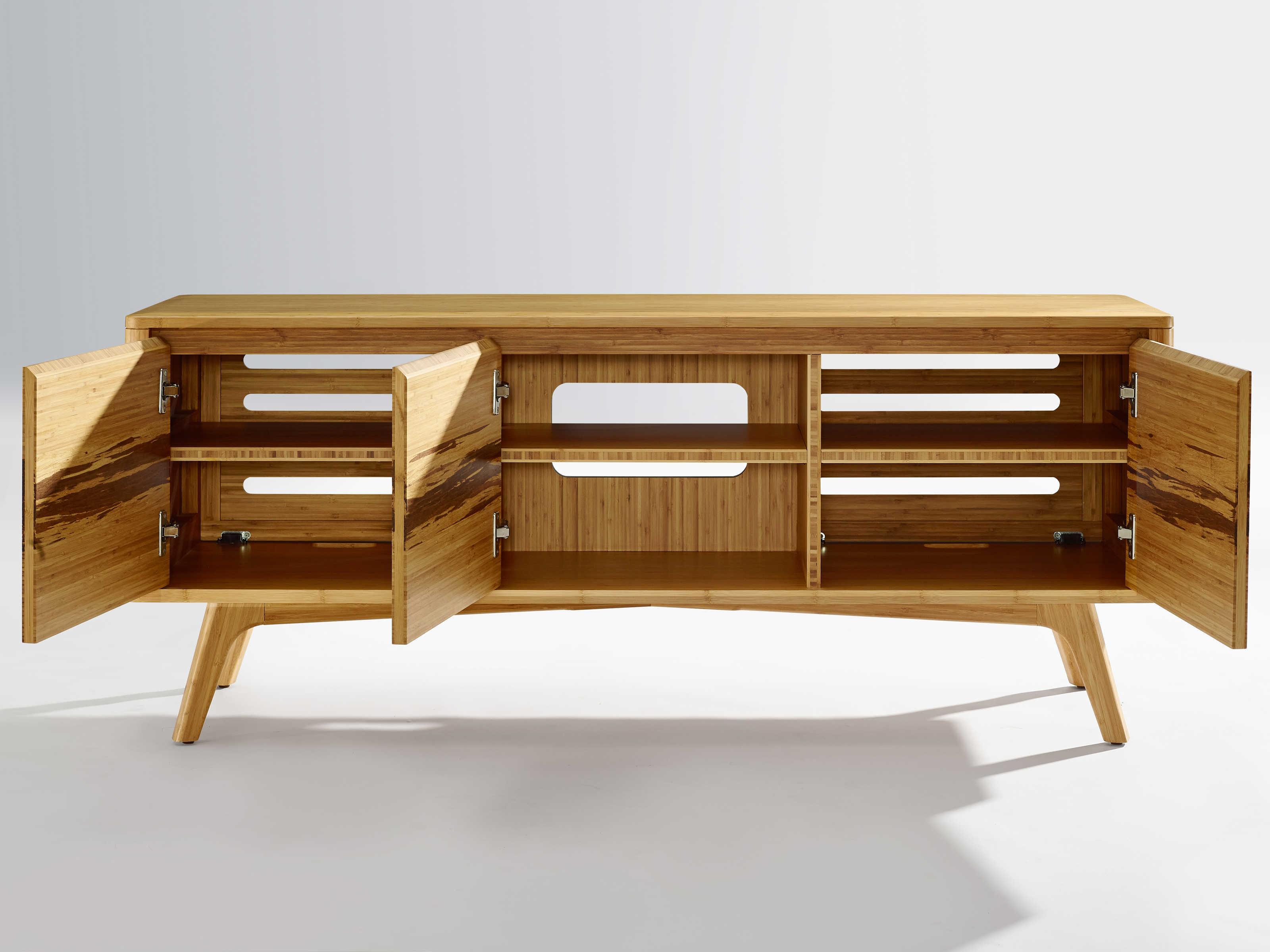 Greenington Azara 57" Bamboo Wood Caramelized Media Console