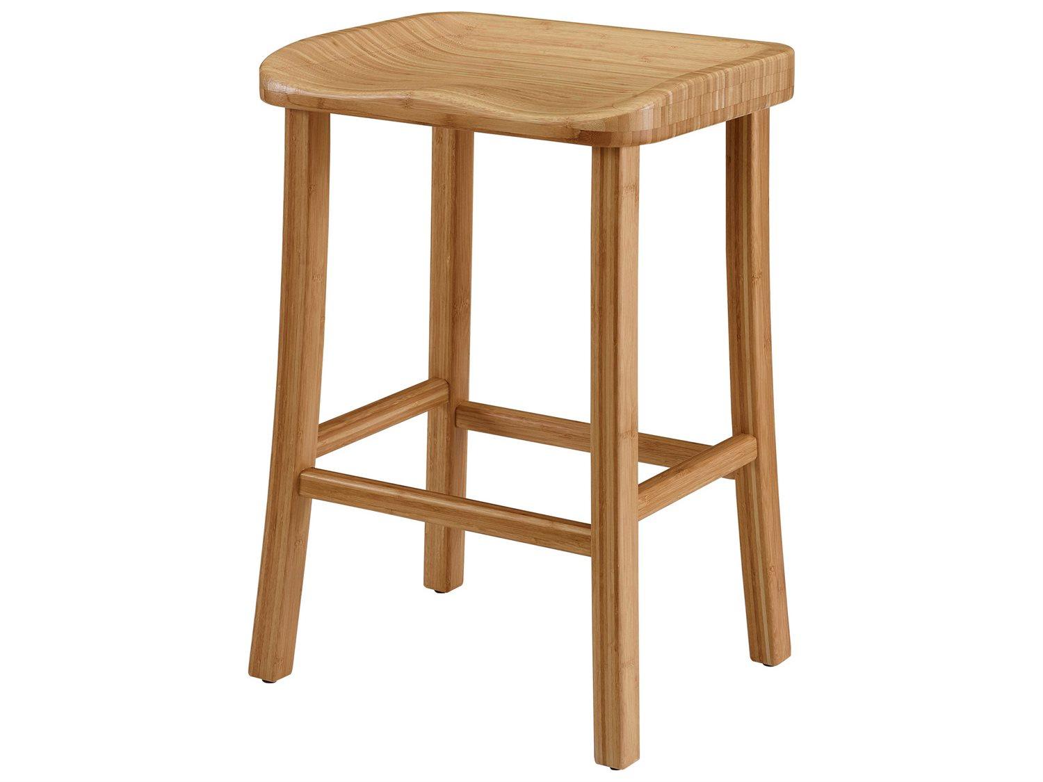 Greenington Tulip Bamboo Wood Caramelized Counter Stool
