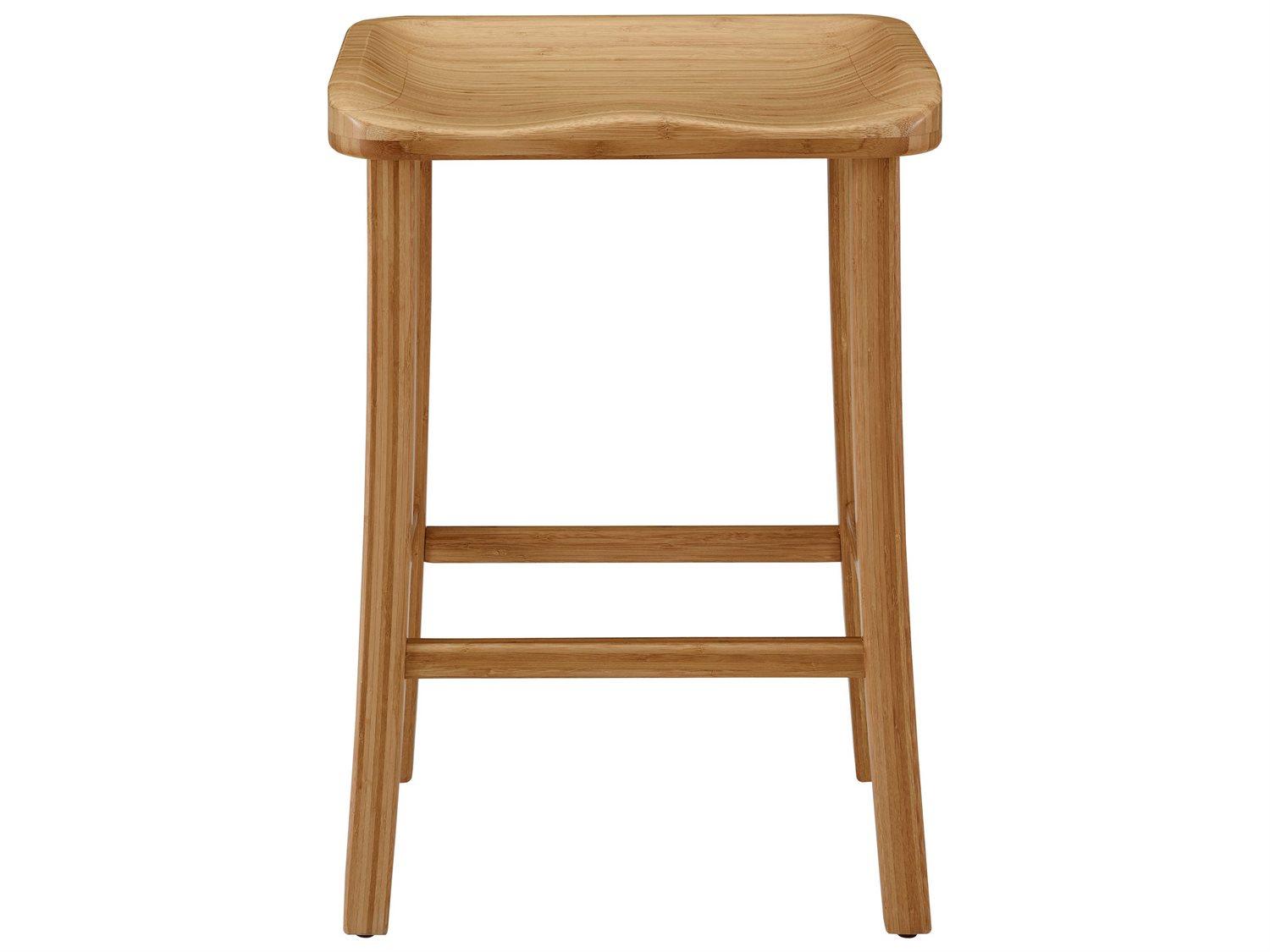 Greenington Tulip Bamboo Wood Caramelized Bar Stool