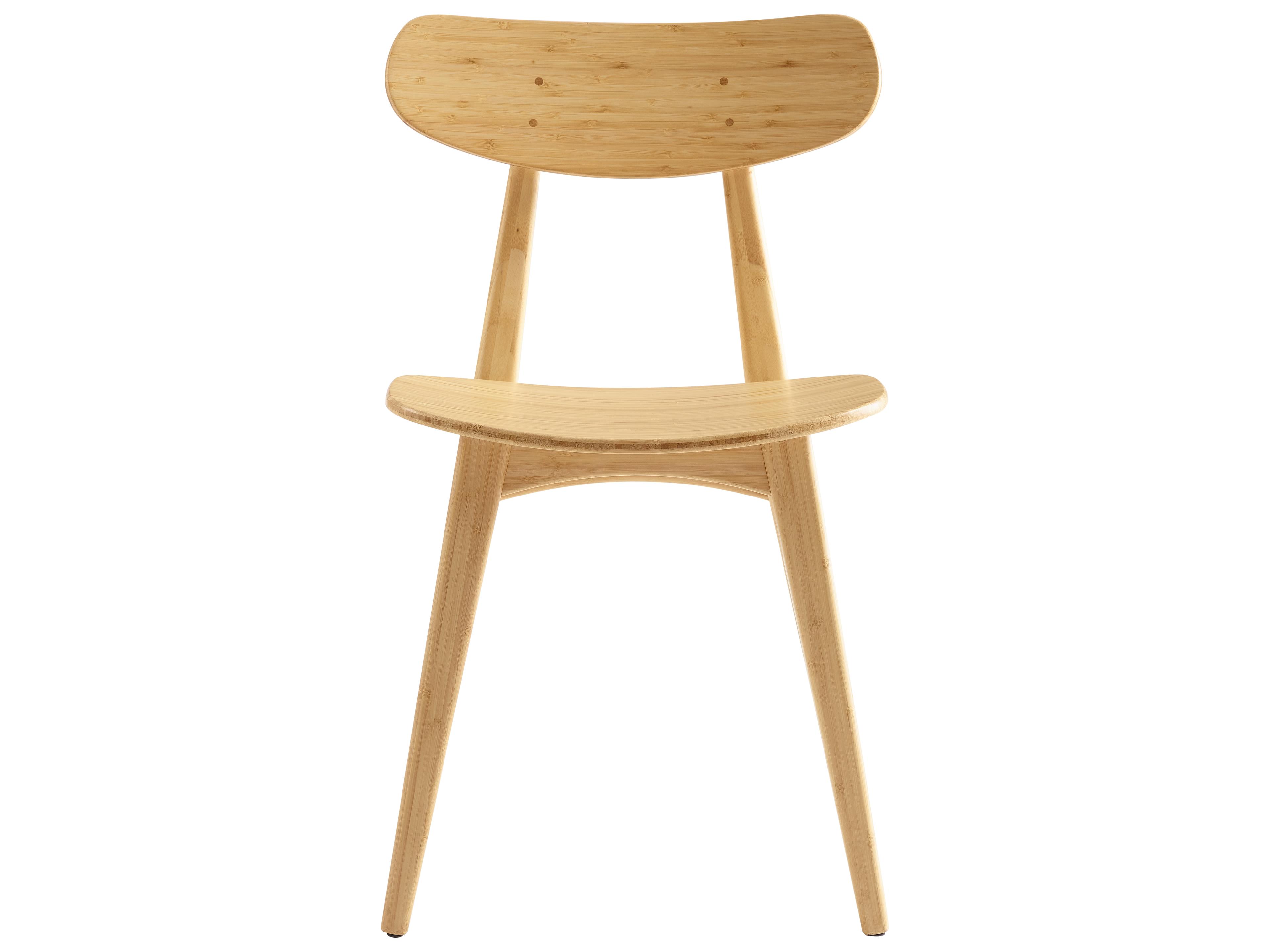 Greenington Cassia Bamboo Wood Natural Armless Dining Chair Set of 2