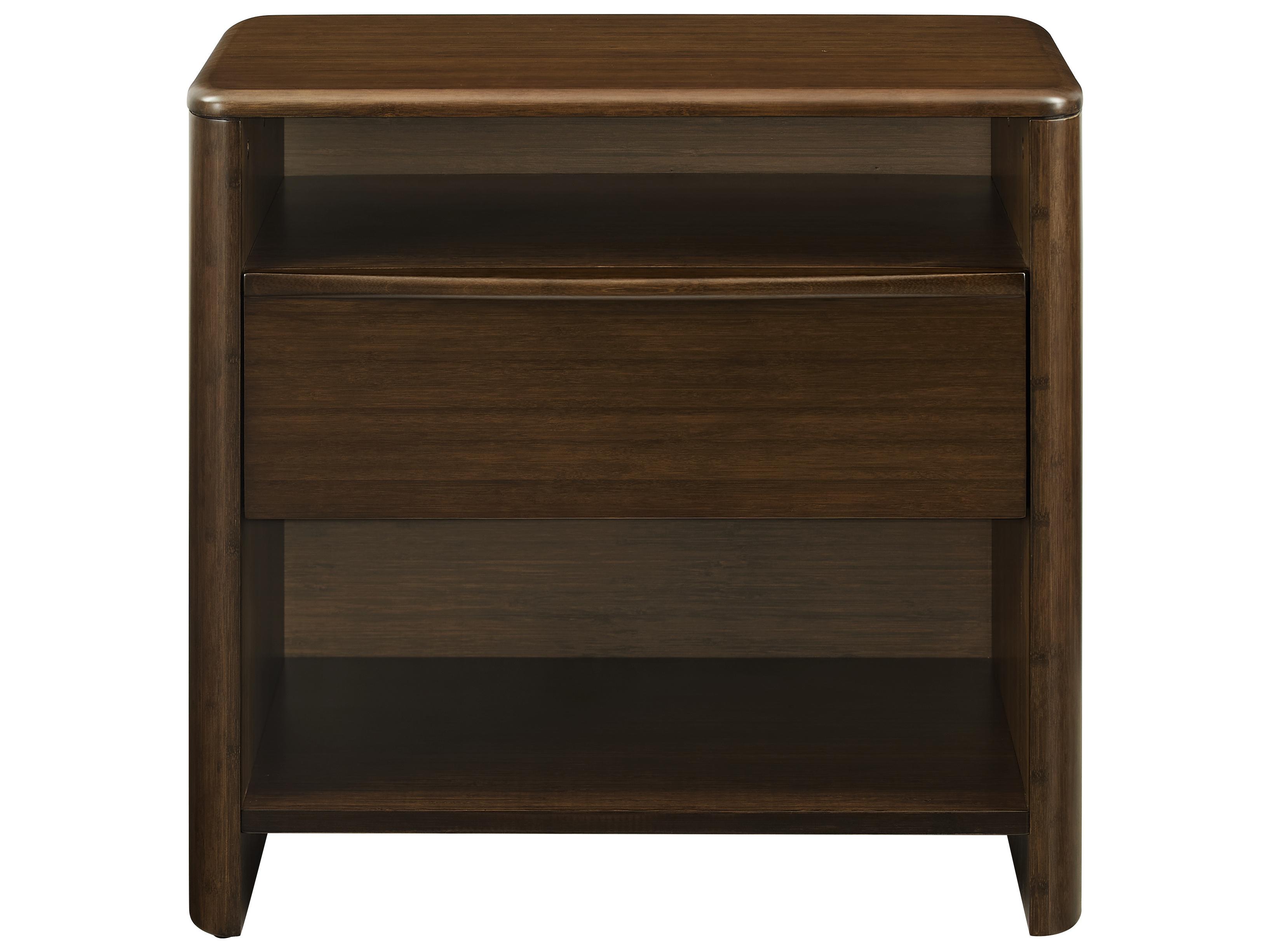Greenington Catalina 1-Drawer Brown Bamboo Wood Nightstand