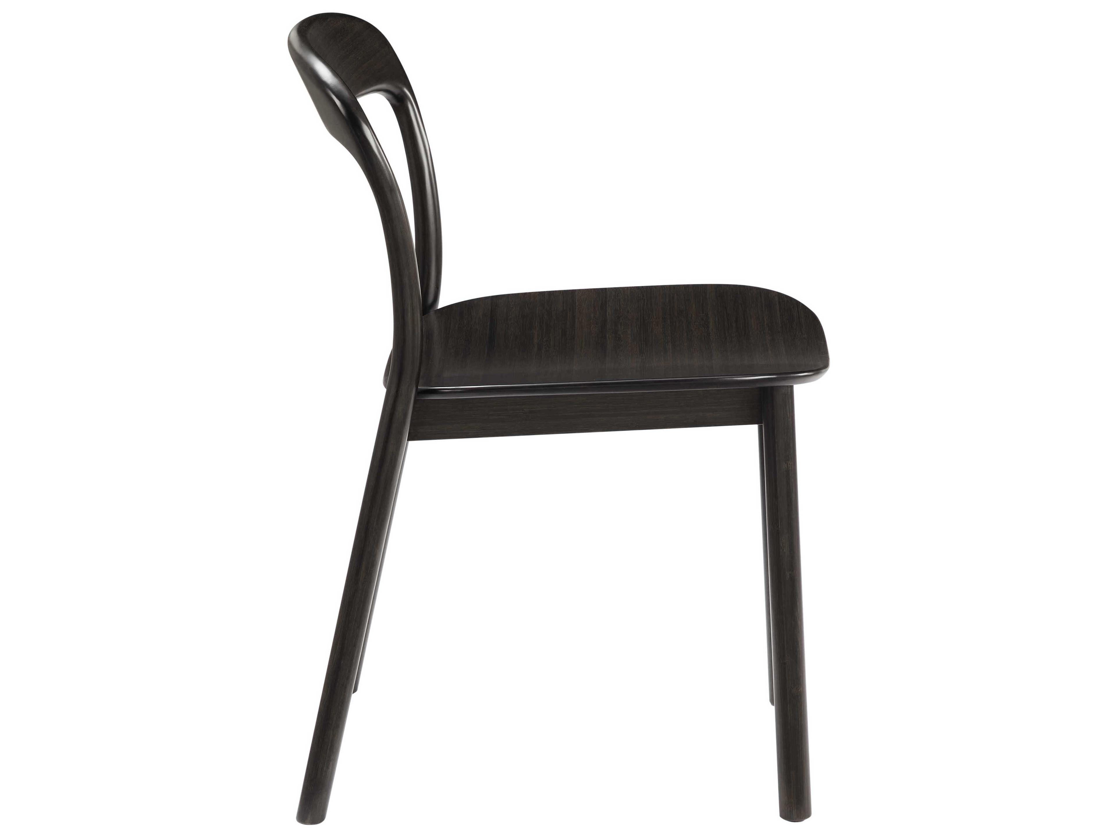 Greenington Hanna Bamboo Wood Black Side Dining Chair