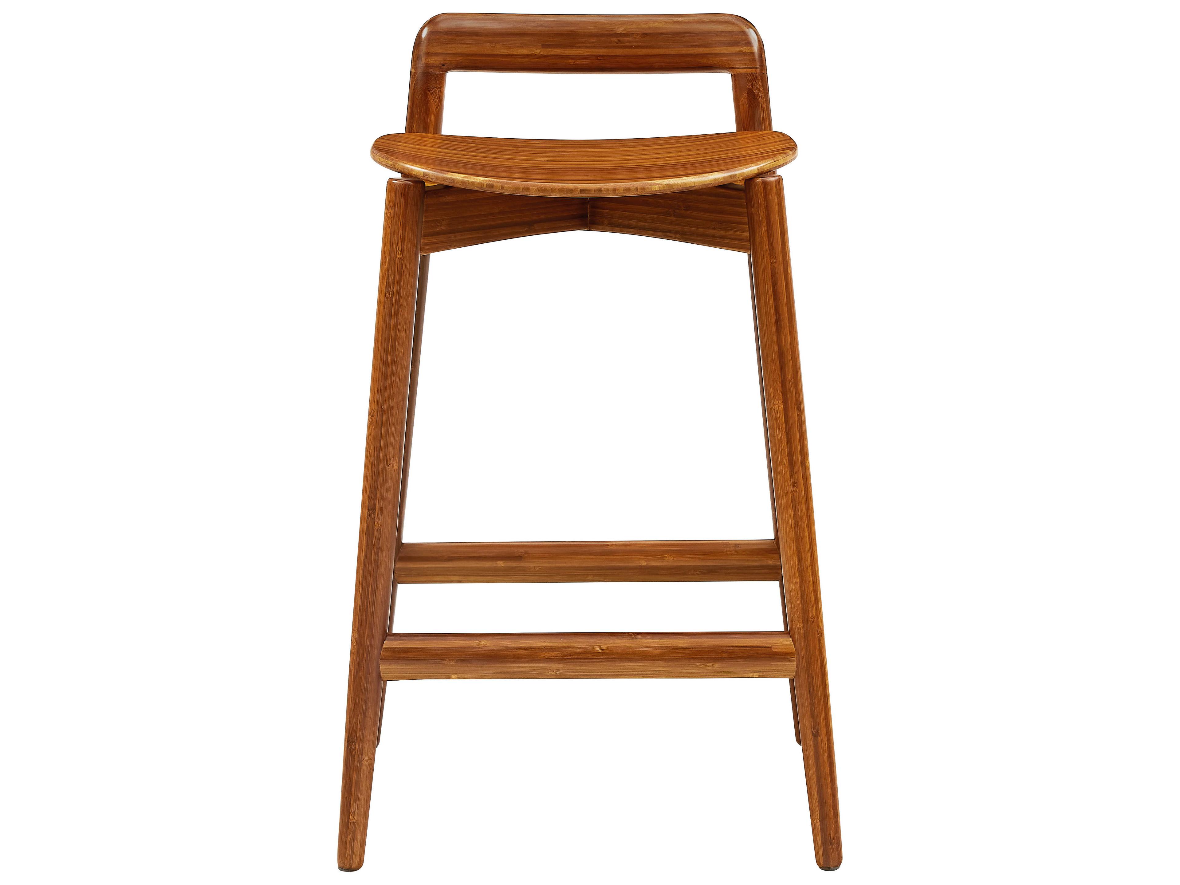 Greenington Linna Amber Bamboo Wood Counter Stool