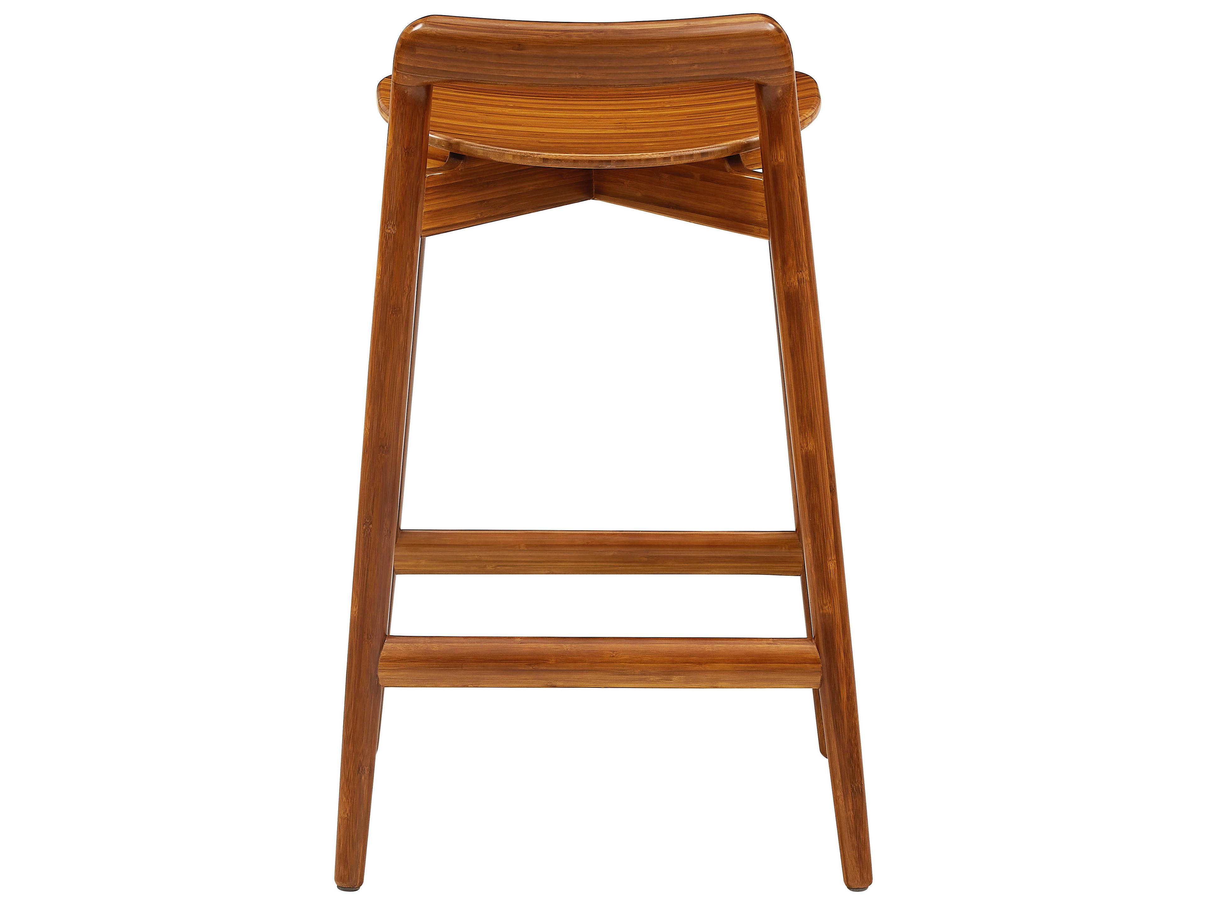Greenington Linna Amber Bamboo Wood Counter Stool