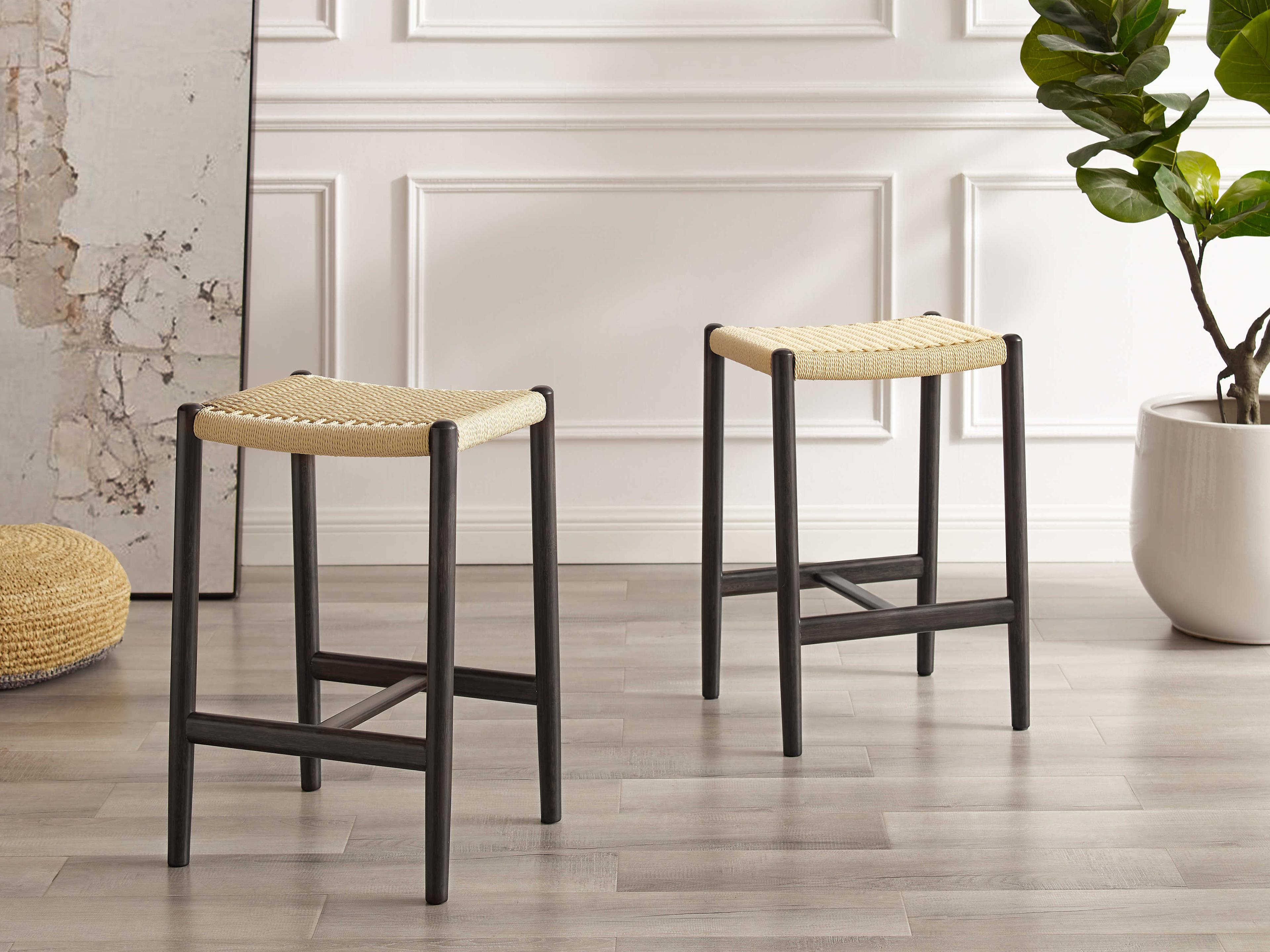 Greenington Leif Bamboo Wood Caviar Counter Stool