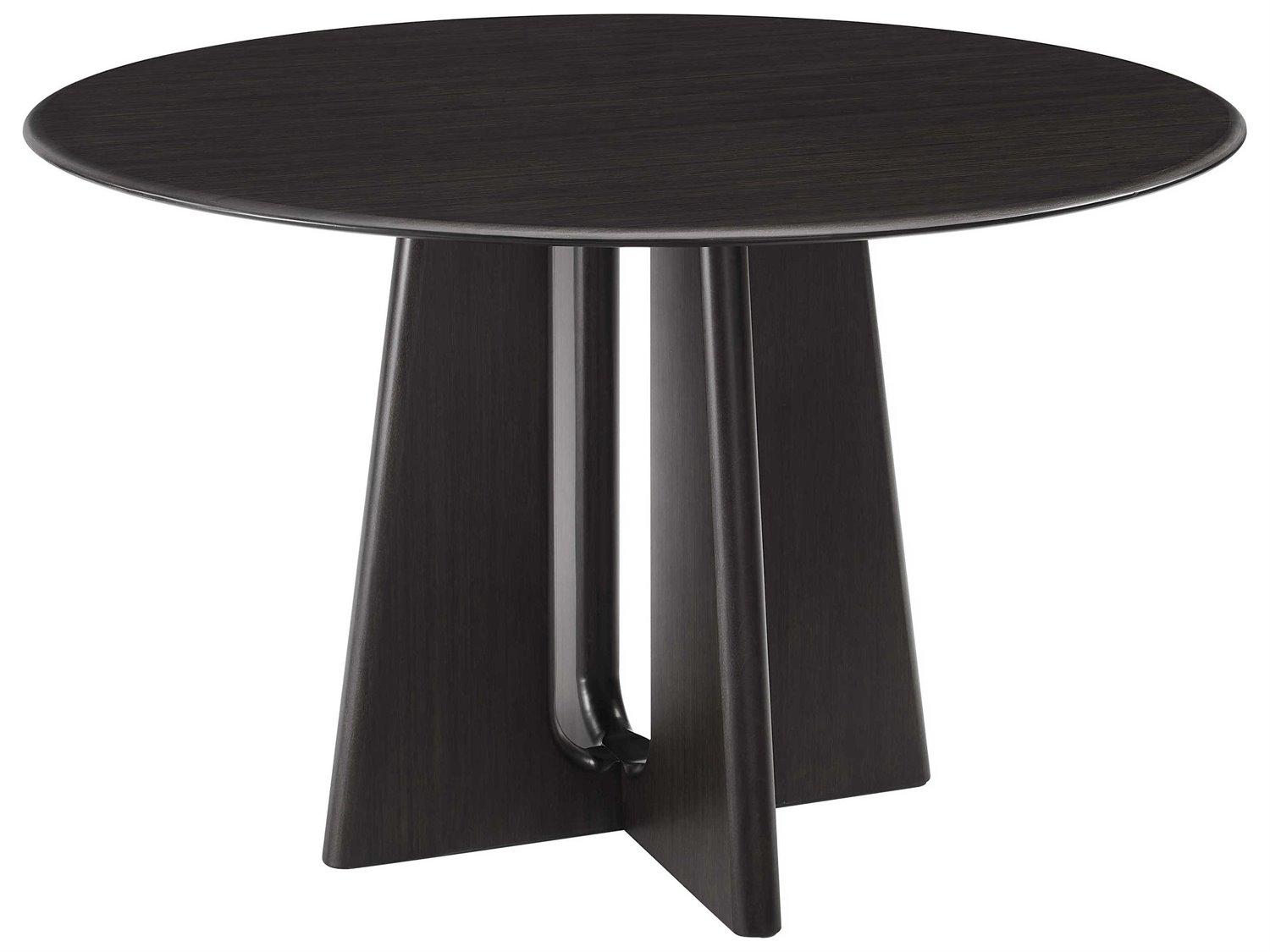 Greenington Luna Round Bamboo Caviar Dining Table