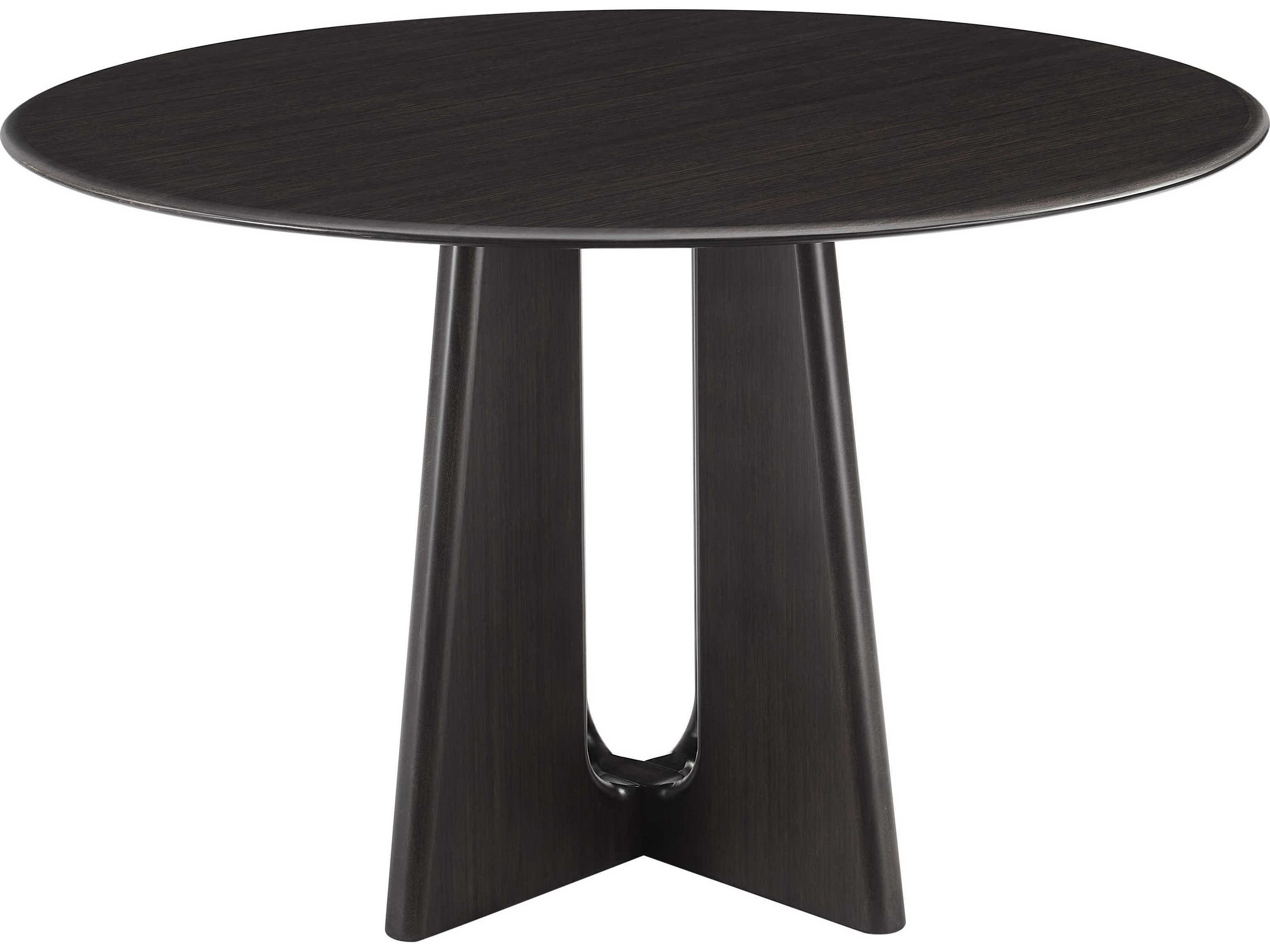 Greenington Luna Round Bamboo Caviar Dining Table