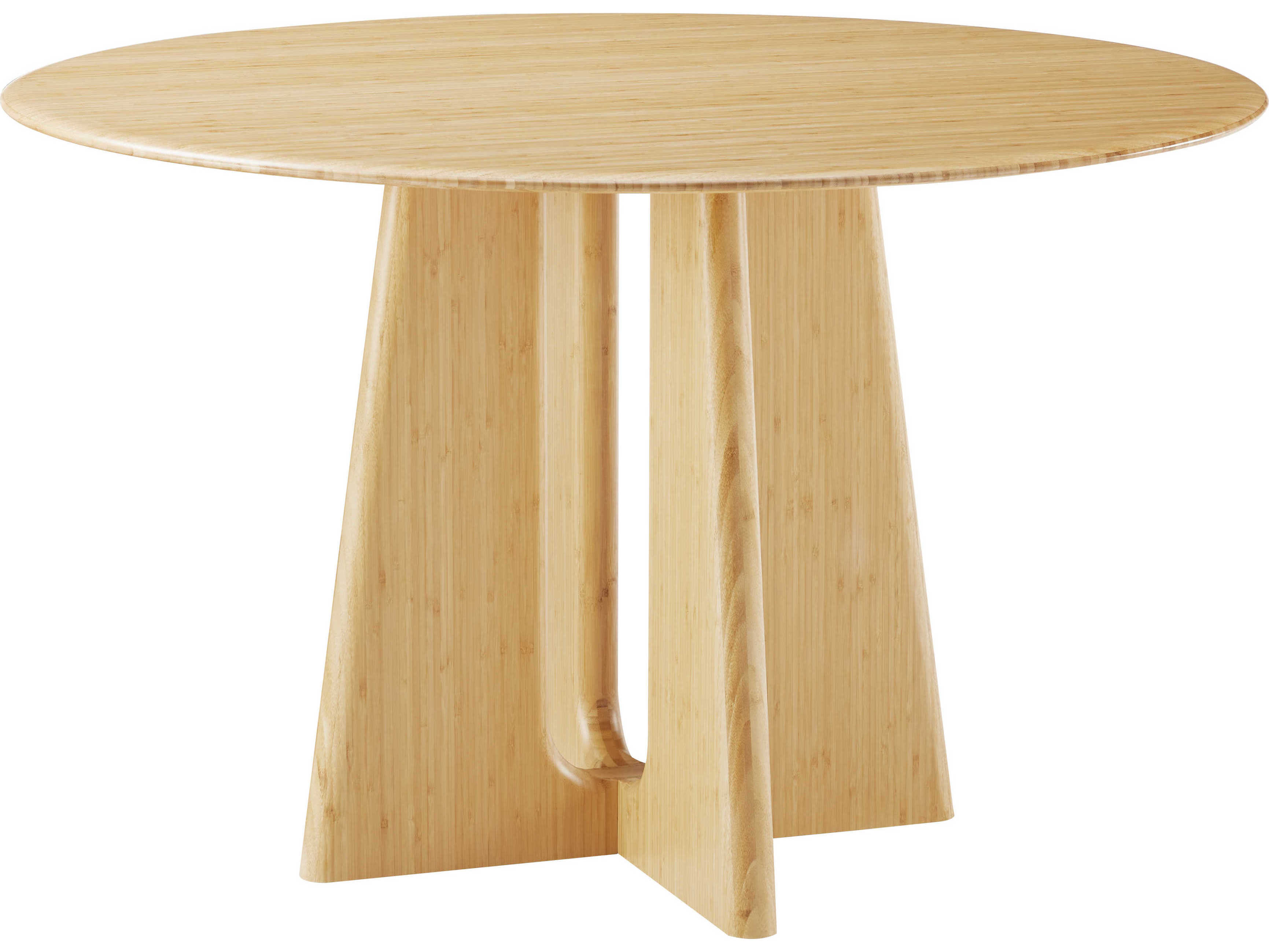 Greenington Luna Round Bamboo Wheat Dining Table