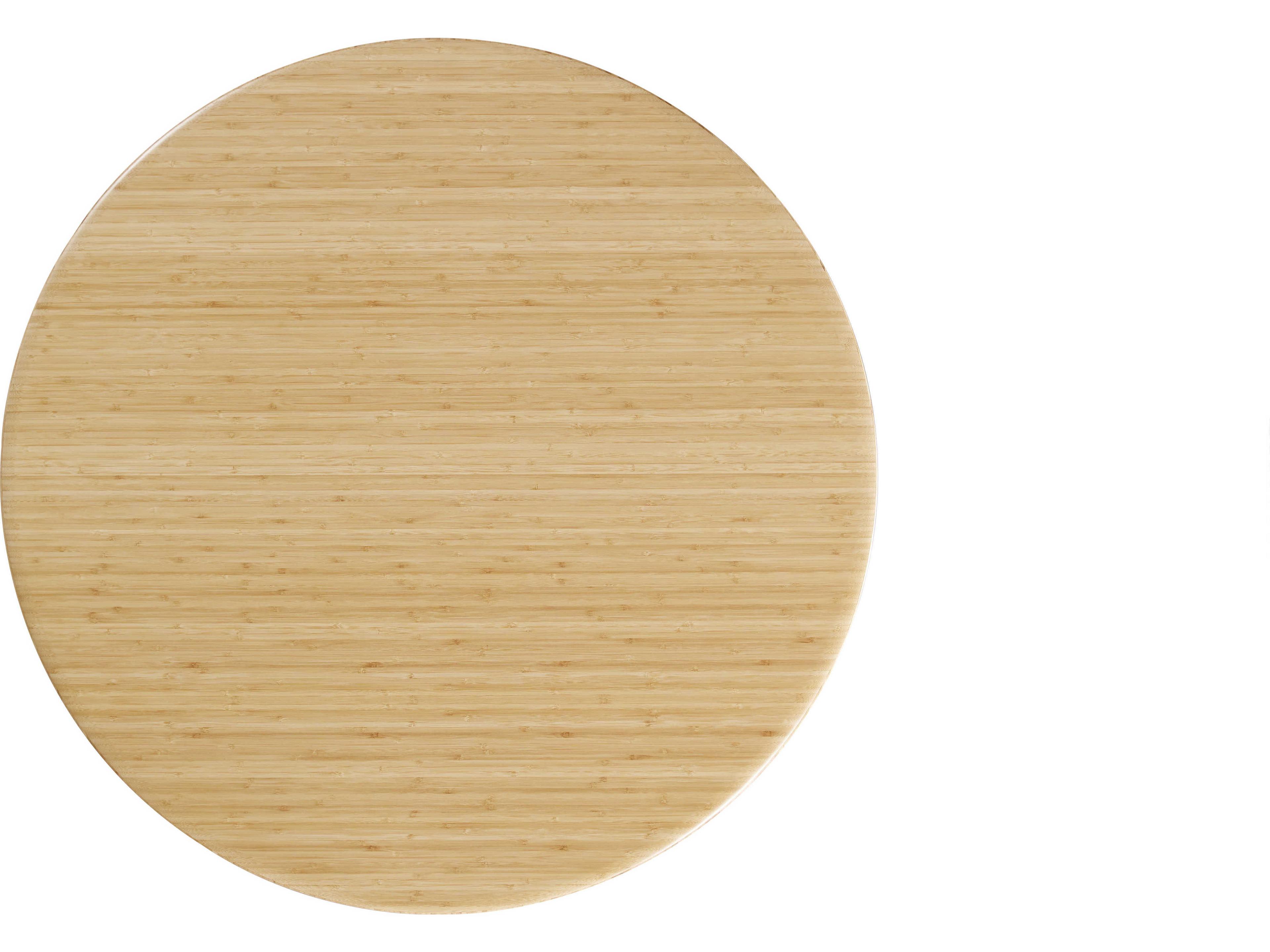 Greenington Luna Round Bamboo Wheat Dining Table