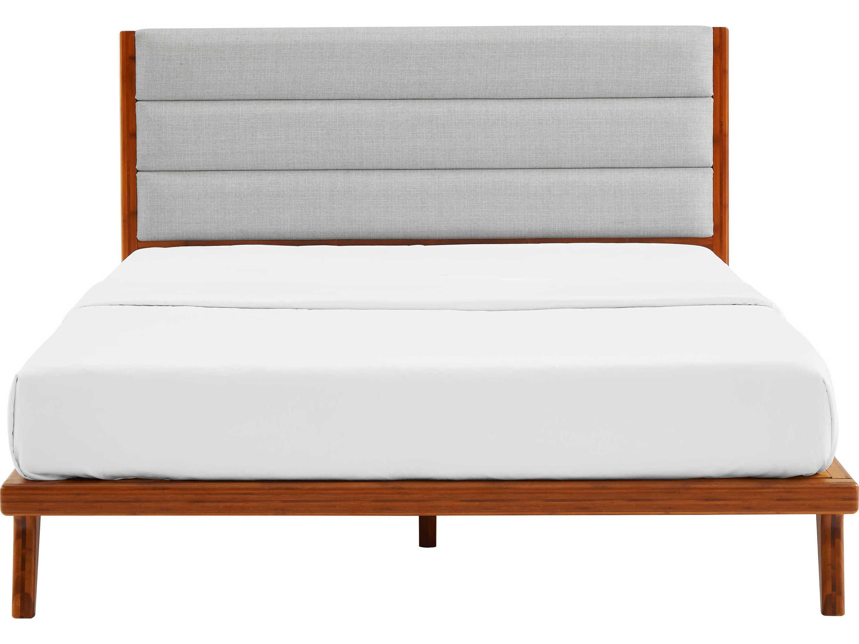 Greenington Mercury Amber Brown Bamboo Wood Queen Platform Bed