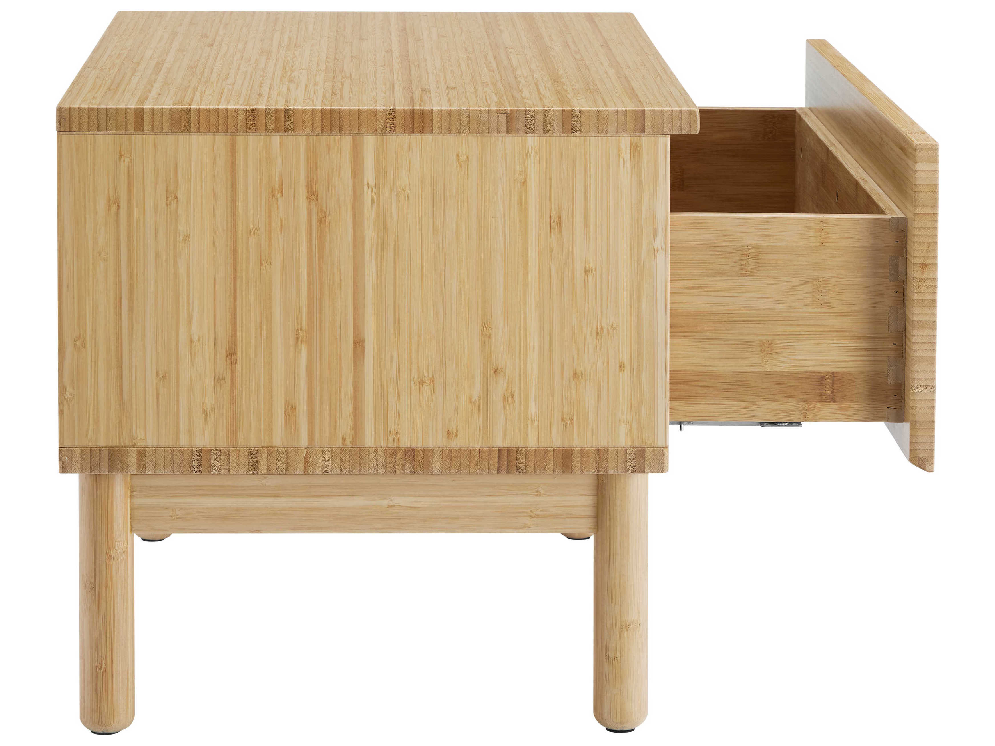 Greenington Monterey 1-Drawer Brown Bamboo Wood Chest Nightstand