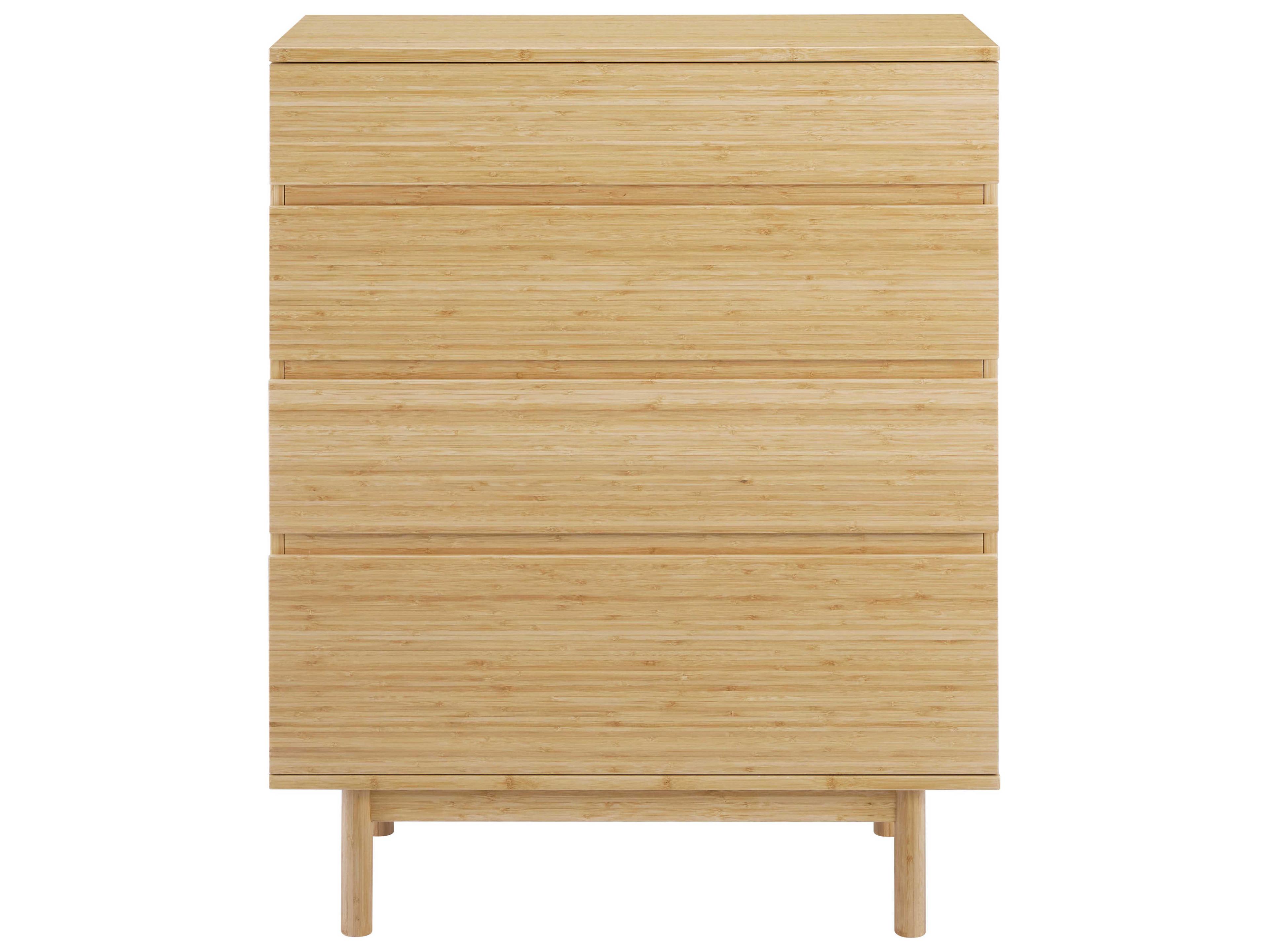 Greenington Monterey 4-Drawers Wheat Brown Bamboo Wood Accent Chest