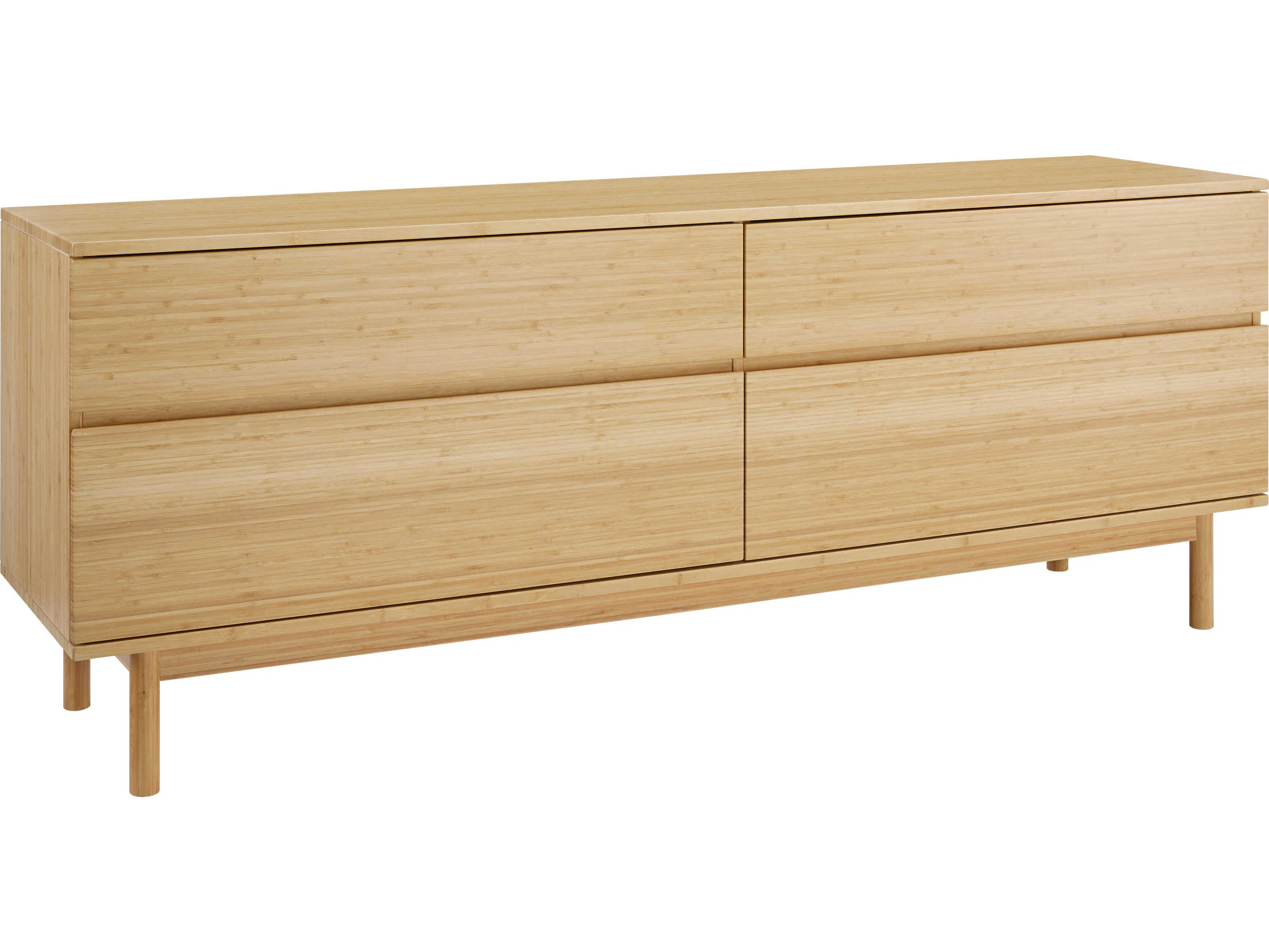Greenington Monterey 4-Drawers Brown Bamboo Wood Double Dresser