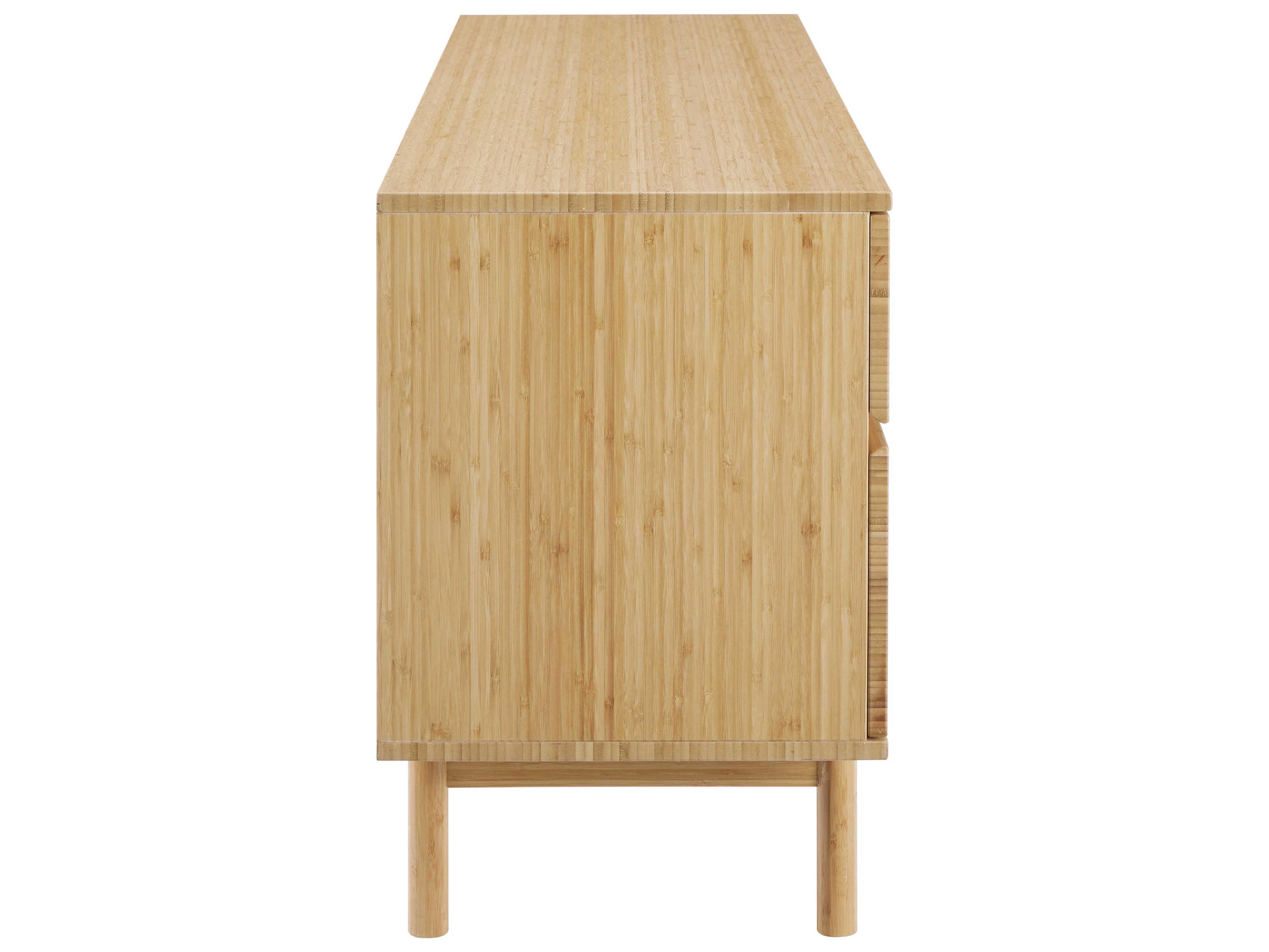 Greenington Monterey 4-Drawers Brown Bamboo Wood Double Dresser