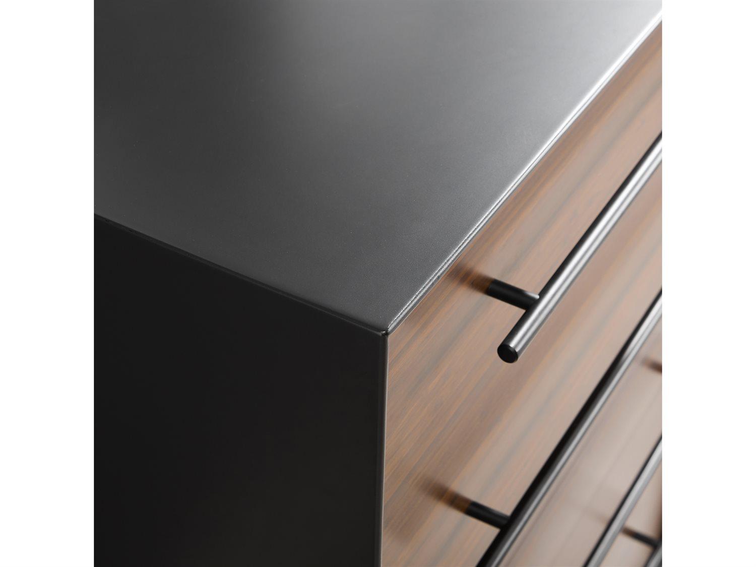 Greenington Park Avenue 4-Drawers Ruby Black Bamboo Wood Accent Chest