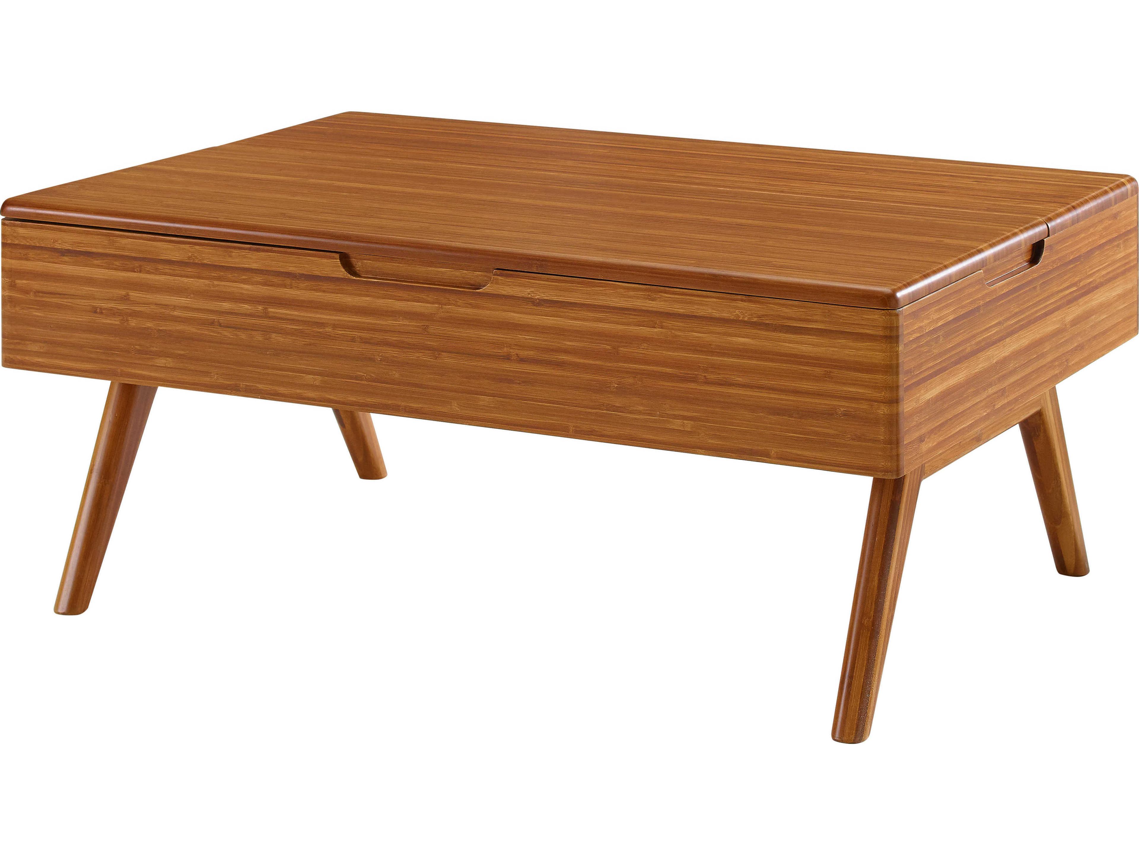 Greenington Accents Rectangular Bamboo Amber Coffee Table