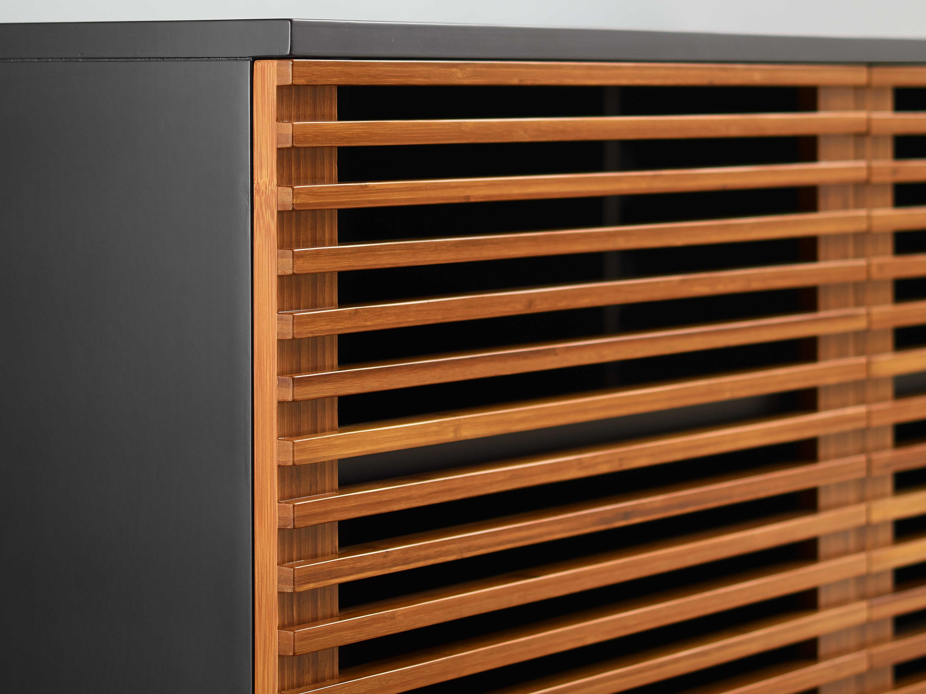 Greenington Rowan 48" Bamboo Wood Amber Media Console