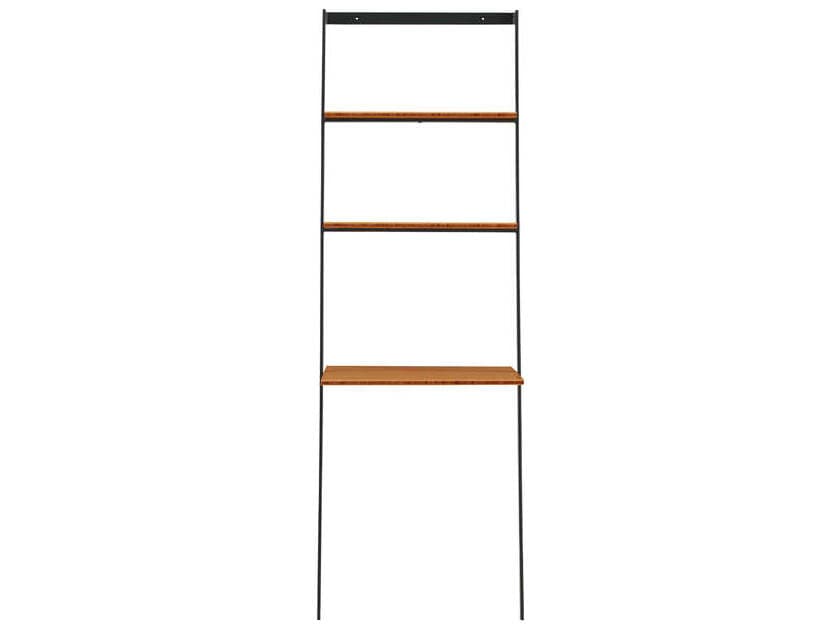 Greenington Studio Plus Brown Bamboo Wood Leaning Ladder Desk