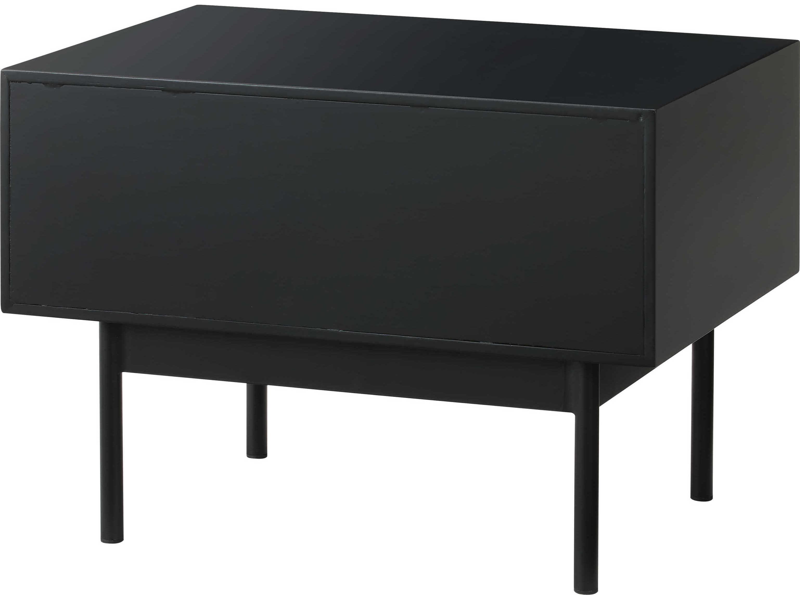 Greenington Santa Cruz 1-Drawer Black Bamboo Wood Chest Nightstand