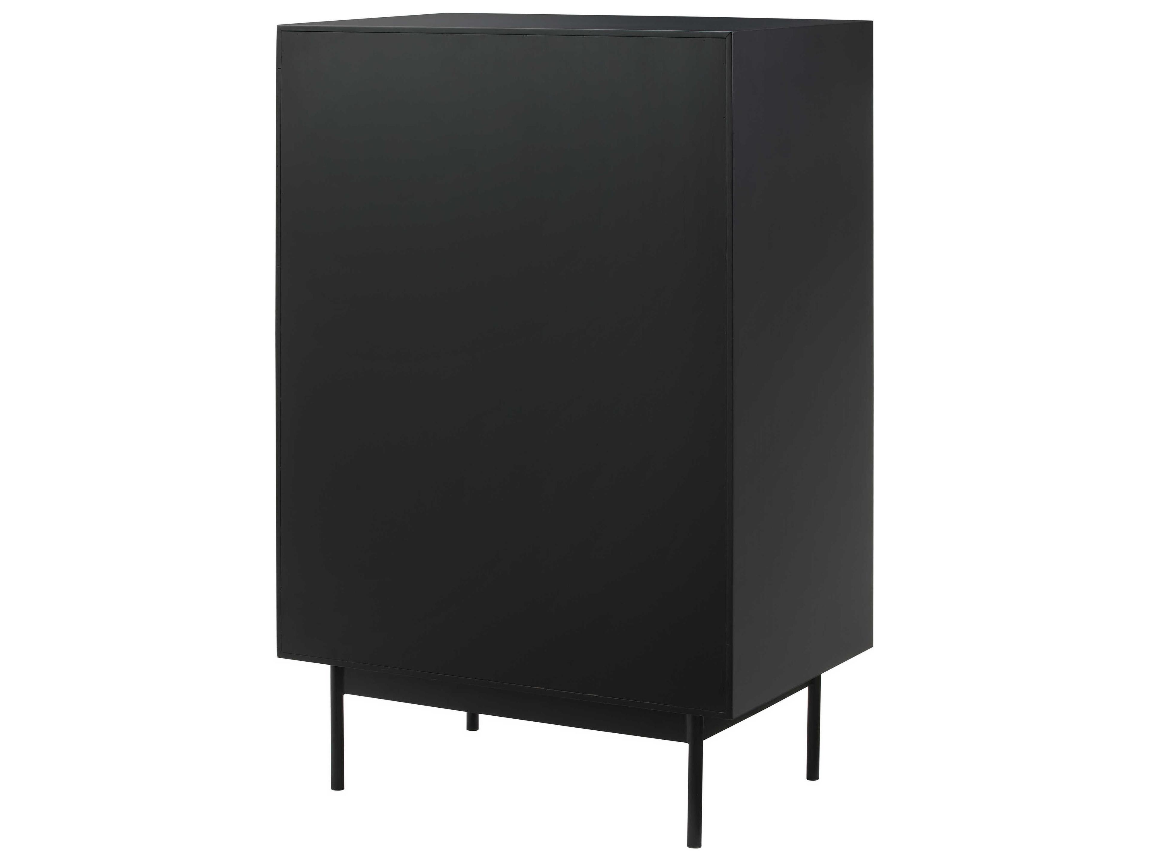 Greenington Santa Cruz 4-Drawers Wheat Black Bamboo Wood Accent Chest