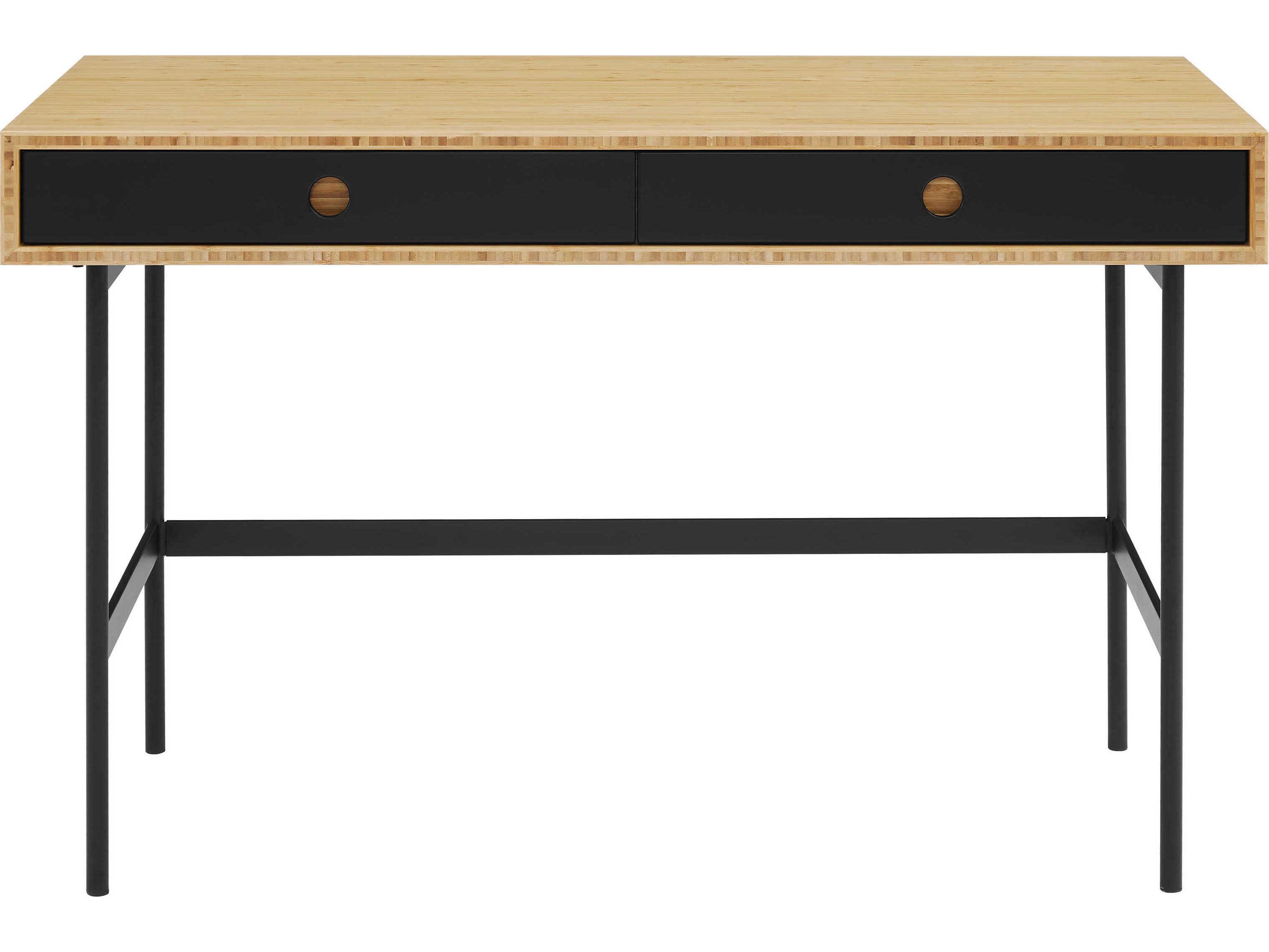 Greenington Santa Cruz Wheat Black Bamboo Wood Writing Desk
