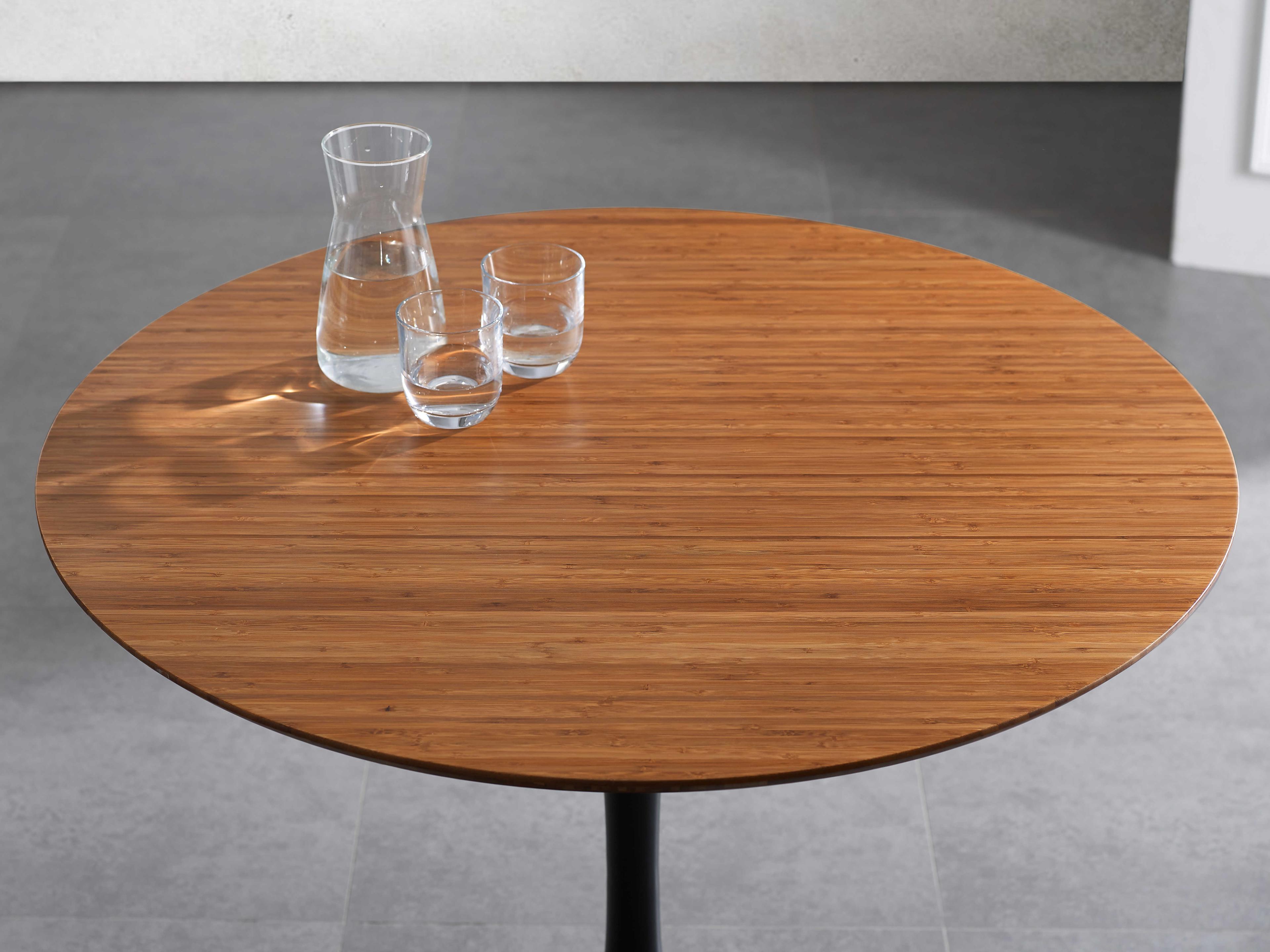 Greenington Soho Round Wood Amber Dining Table
