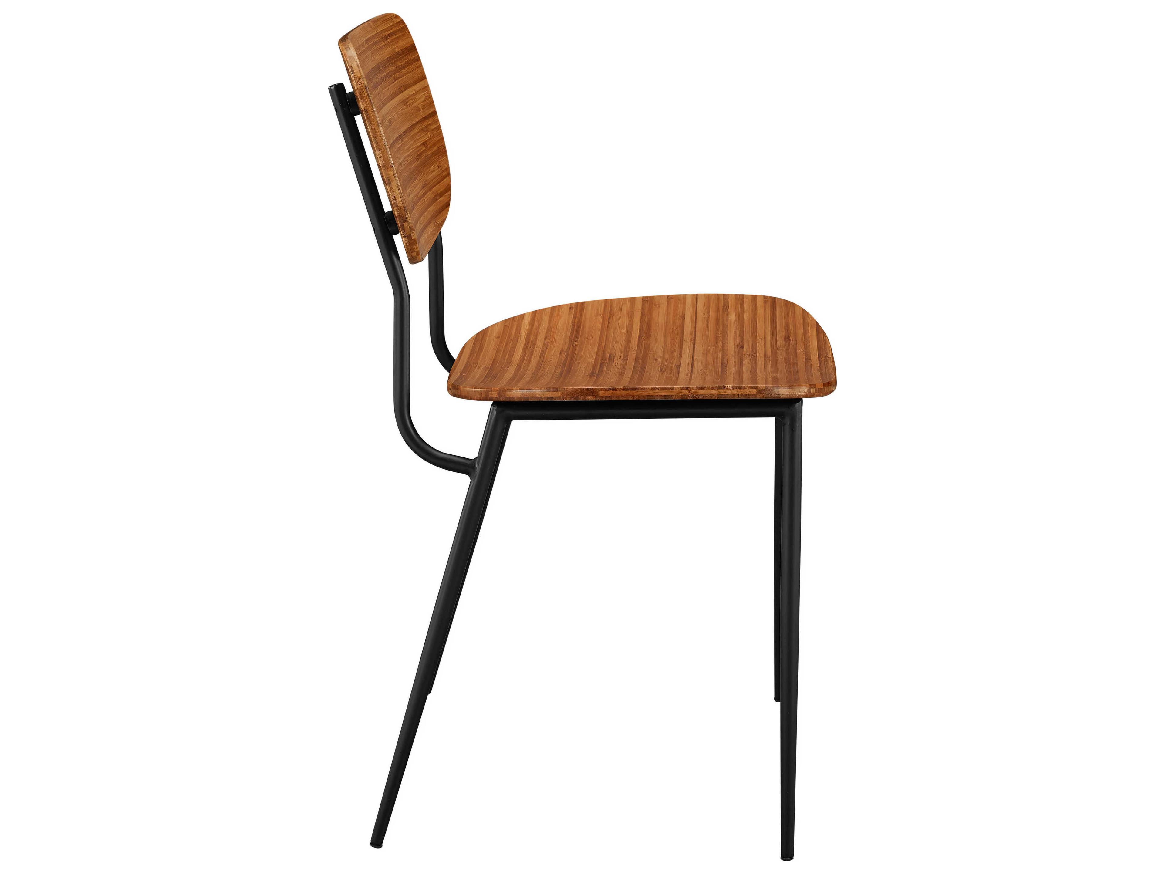 Greenington Soho Bamboo Wood Black Side Dining Chair