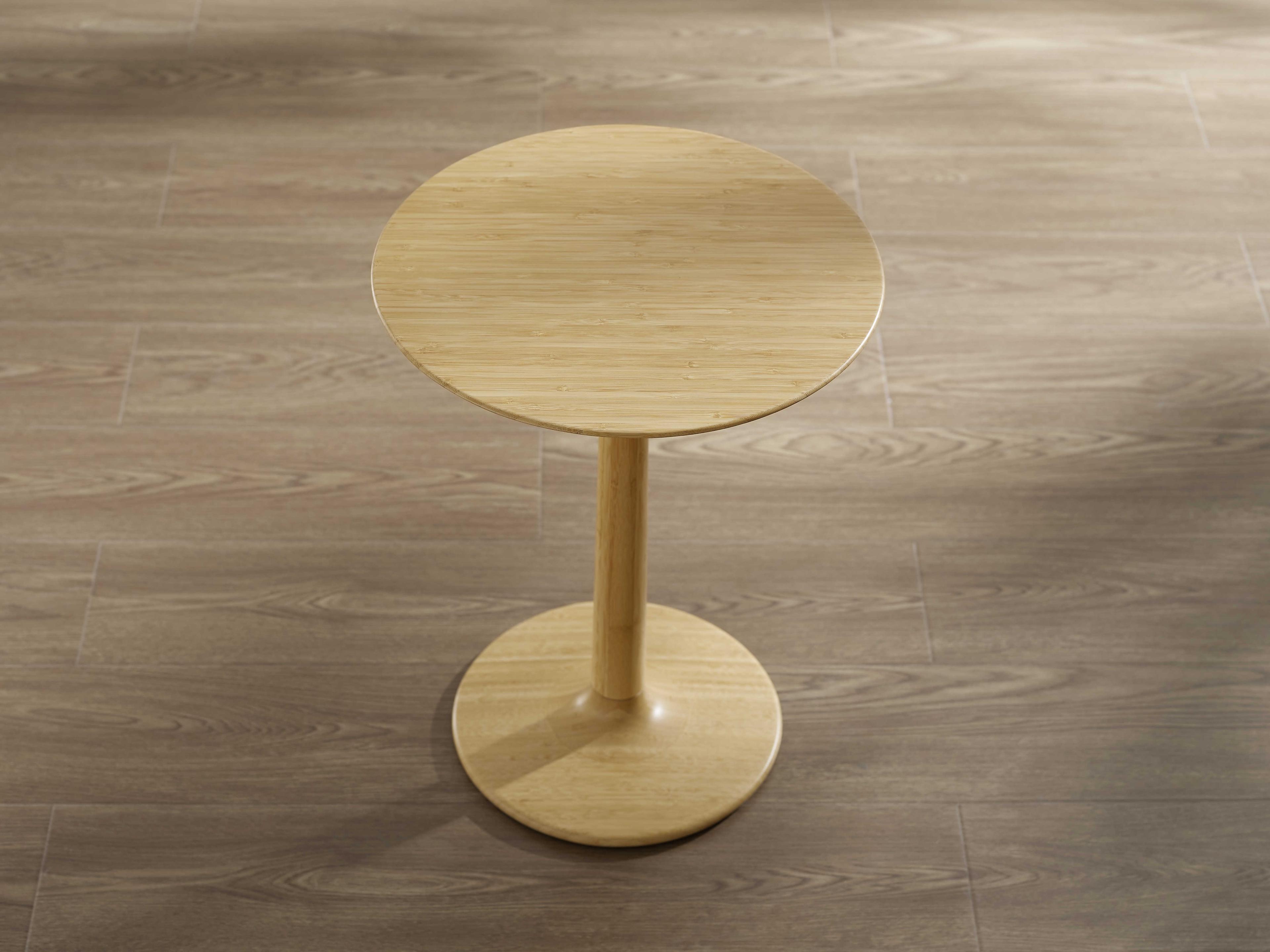 Greenington Accents Round Bamboo Wheat End Table