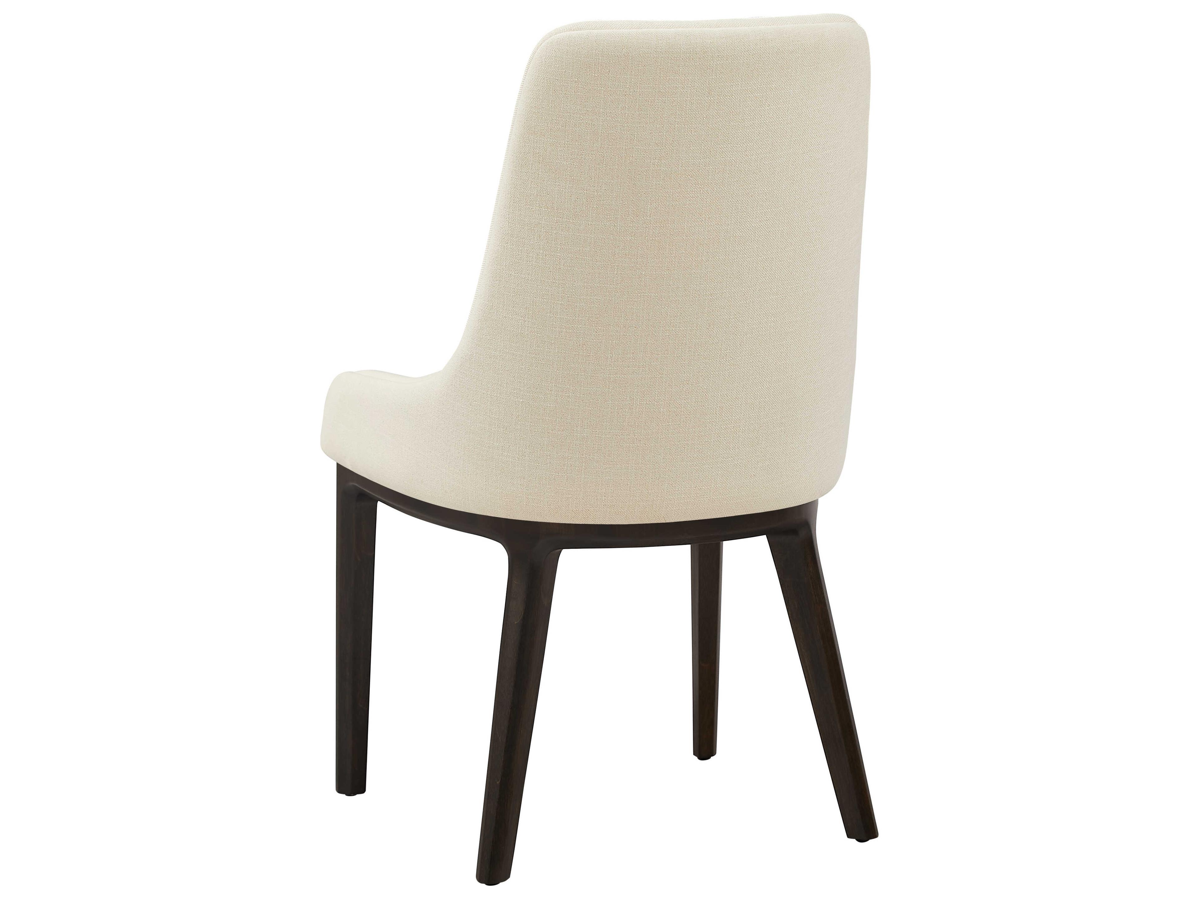 Greenington Sofie Bamboo Wood White Upholstered Arm Dining Chair