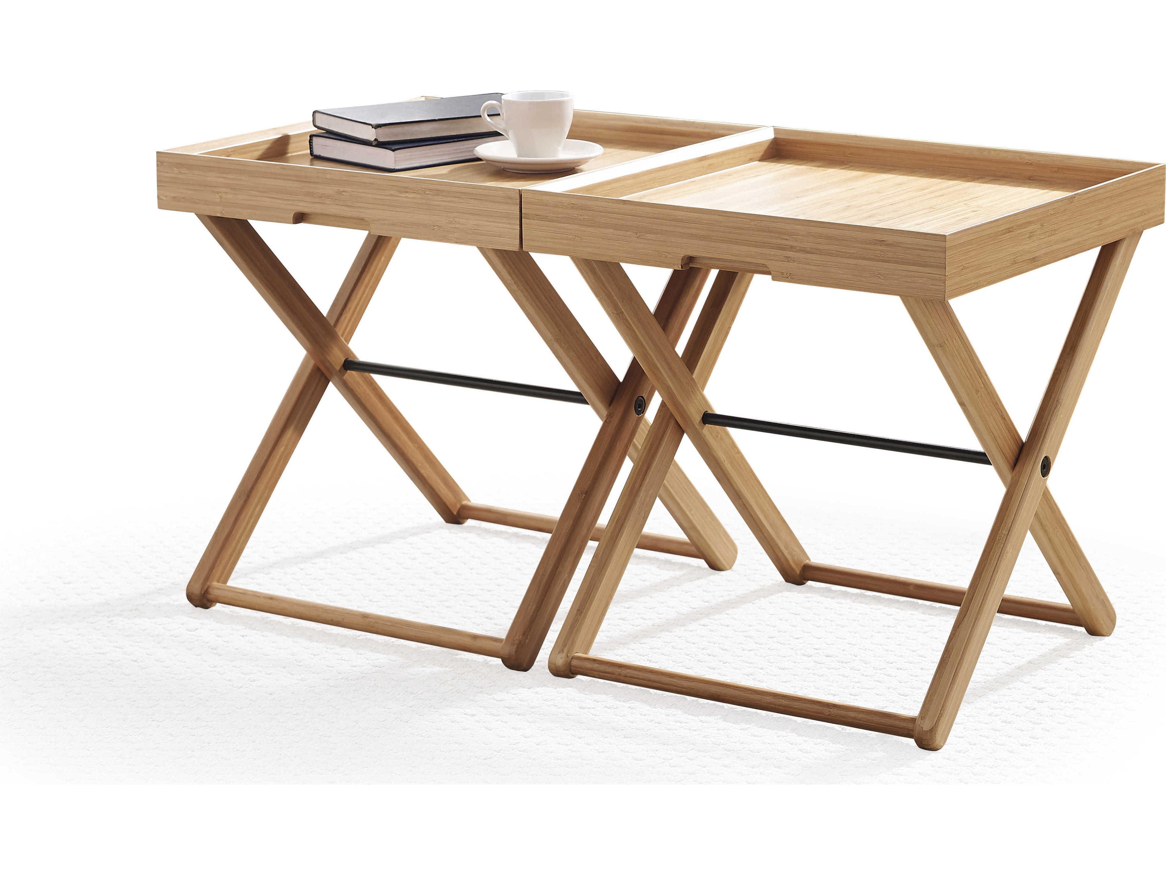 Greenington Teline Square Wood Caramelized End Table