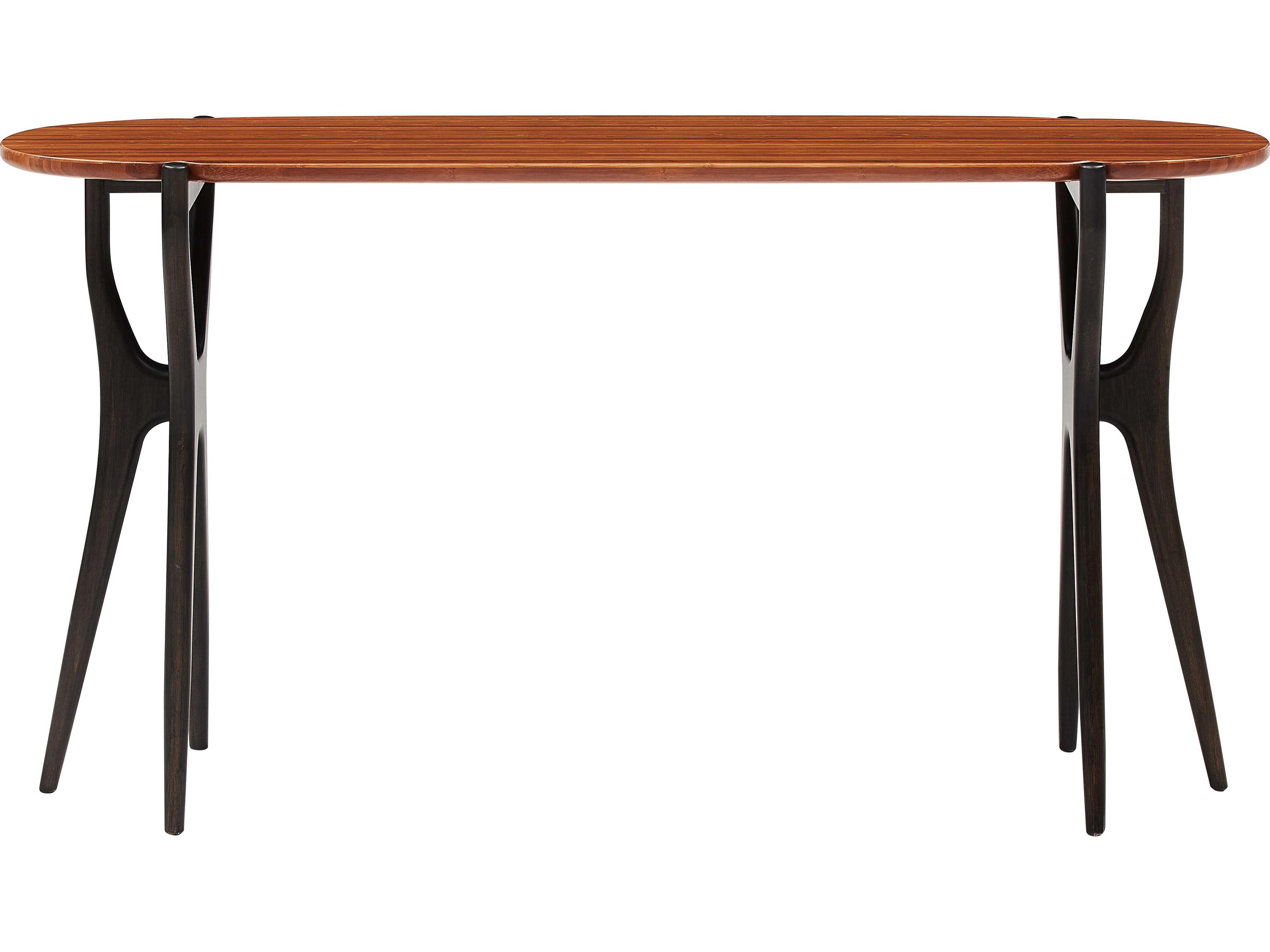 Greenington Tofino Oval Bamboo Amber Console Table