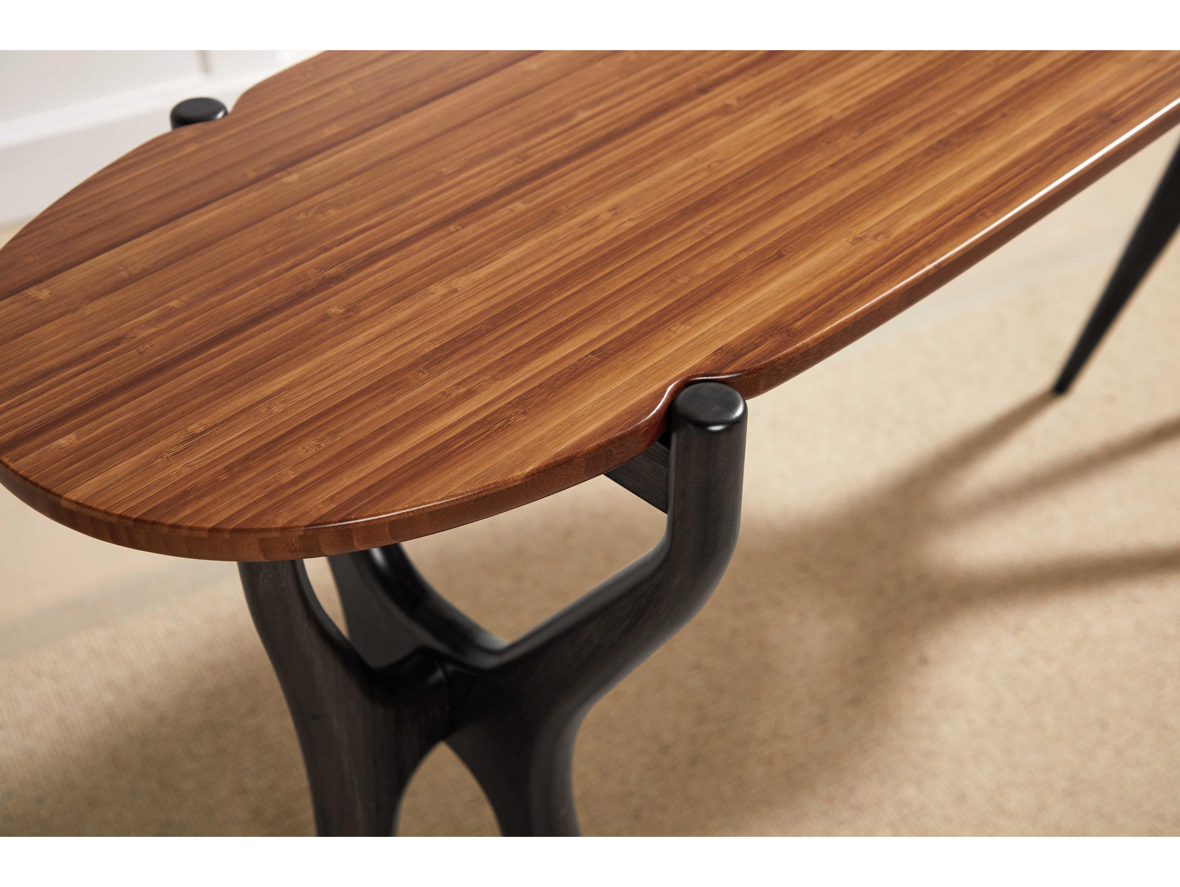 Greenington Tofino Oval Bamboo Amber Console Table