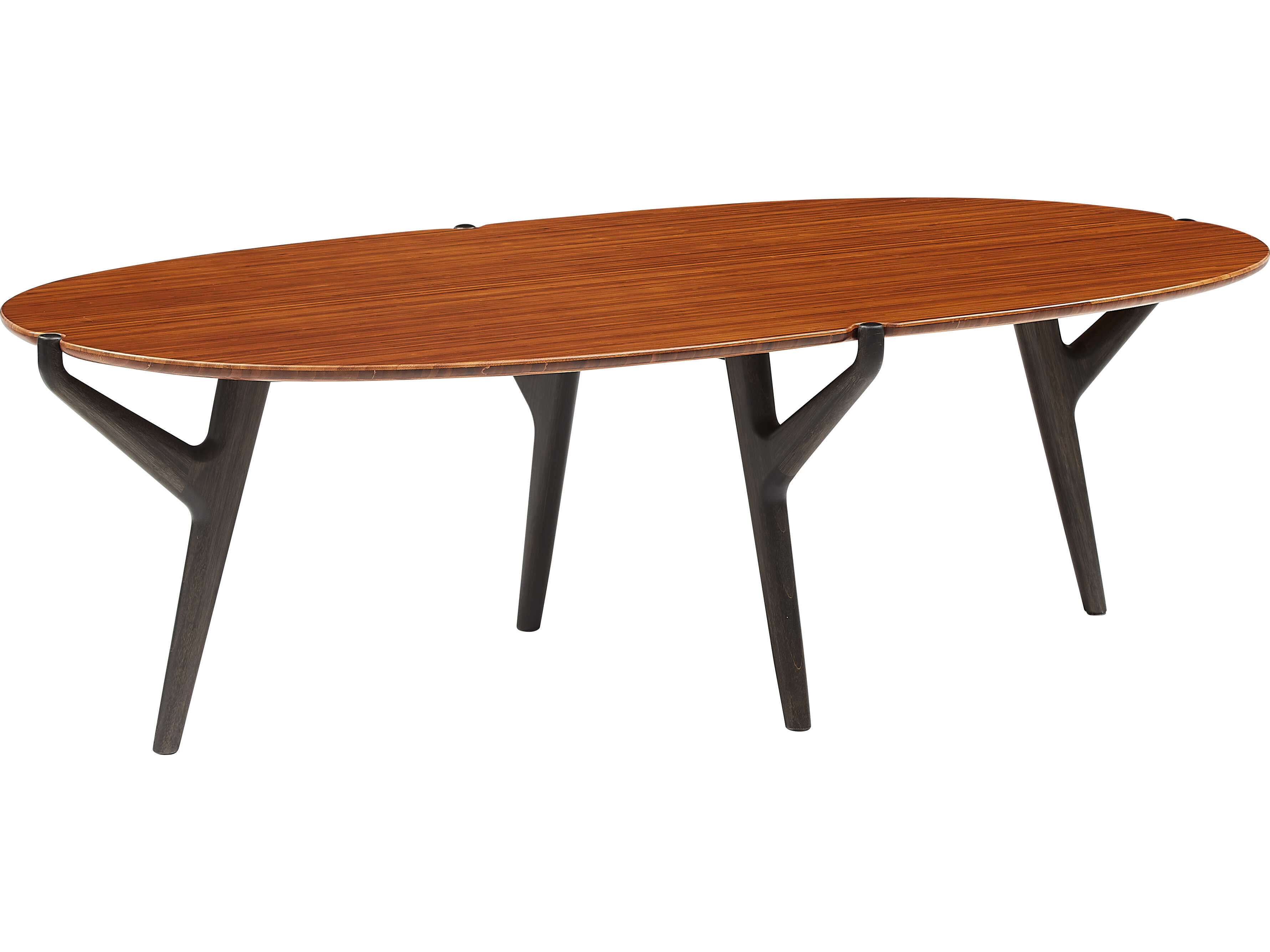 Greenington Tofino Oval Bamboo Amber Coffee Table