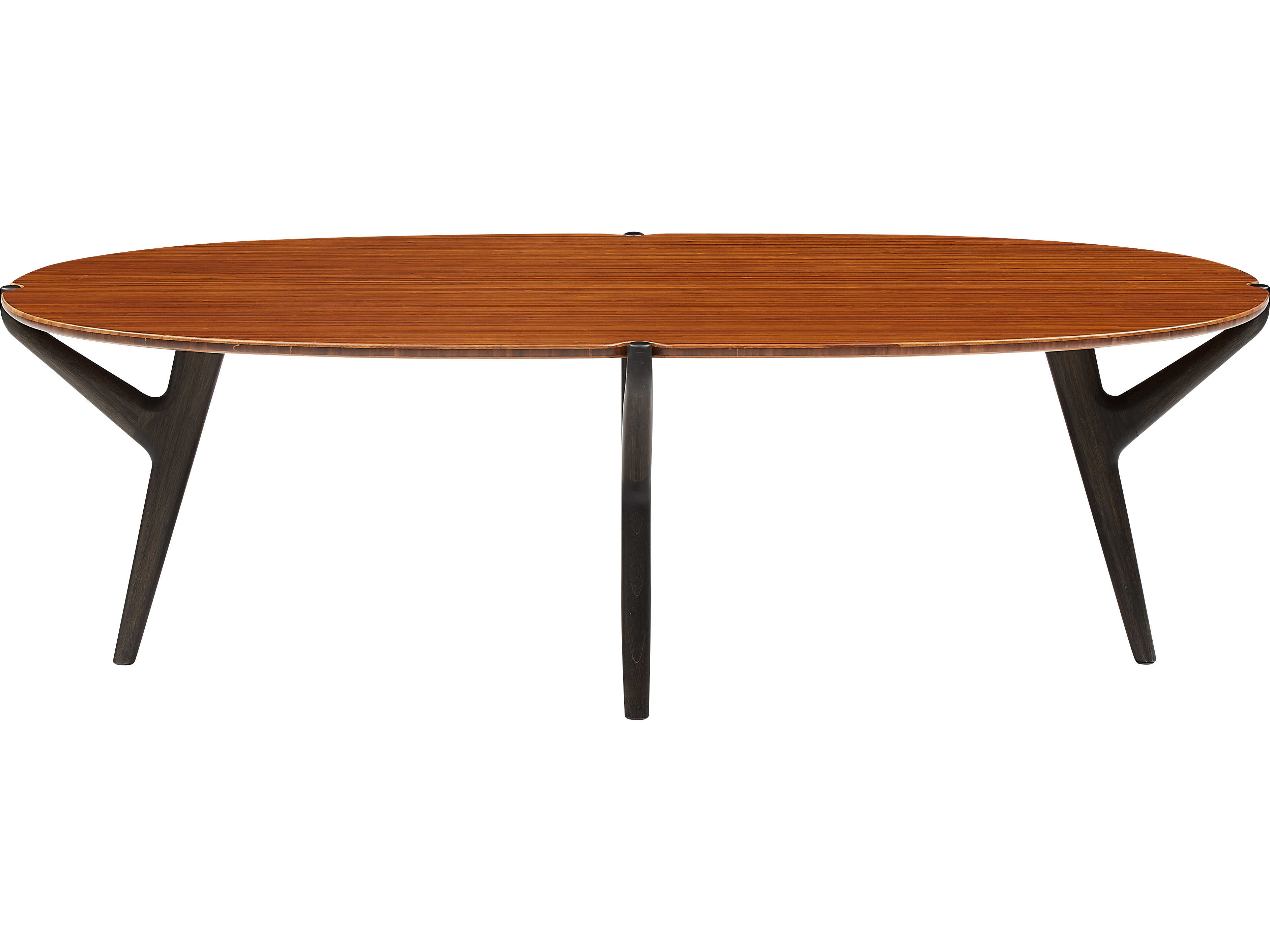 Greenington Tofino Oval Bamboo Amber Coffee Table