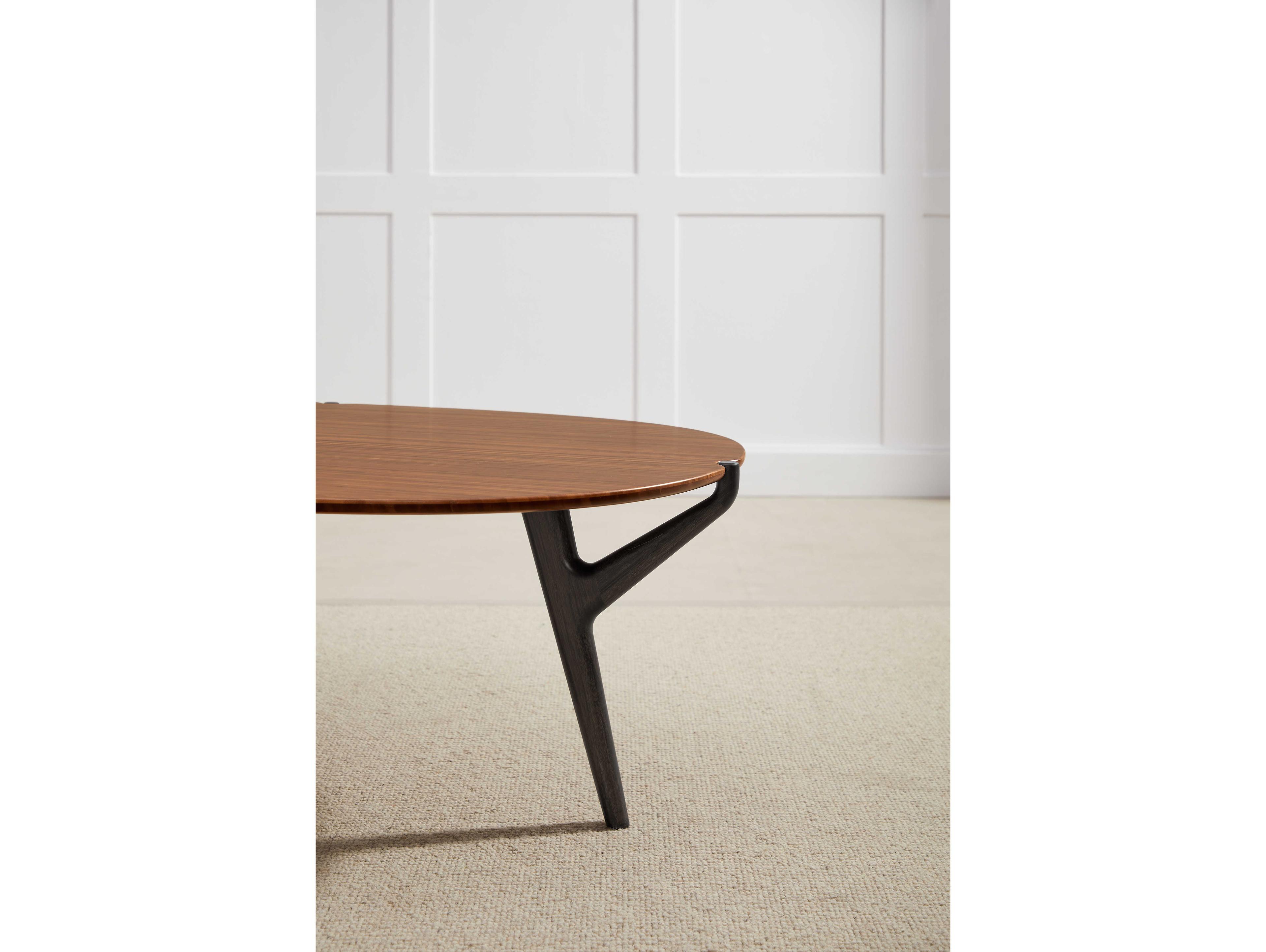 Greenington Tofino Oval Bamboo Amber Coffee Table