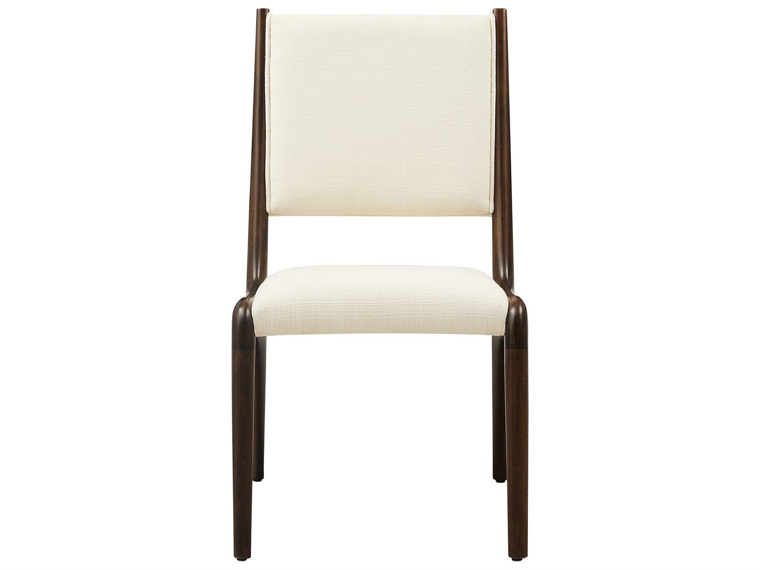 Greenington Dining Bamboo Wood Black Upholstered Armless Chair Set of 2