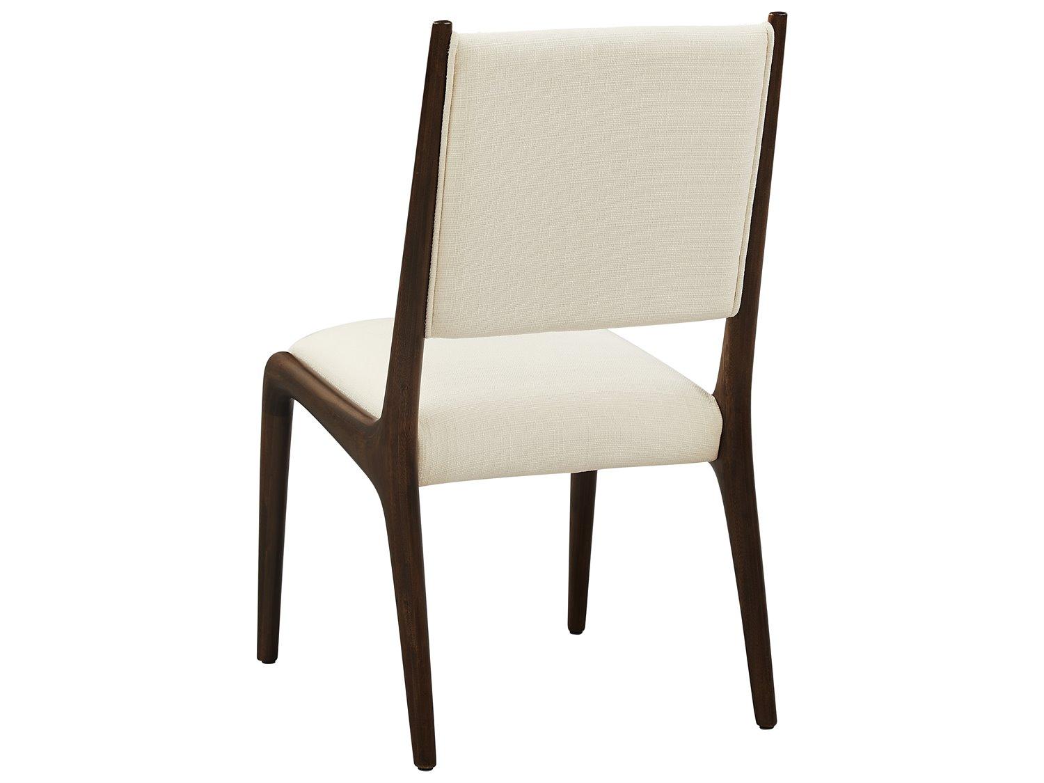 Greenington Dining Bamboo Wood Black Upholstered Armless Chair Set of 2