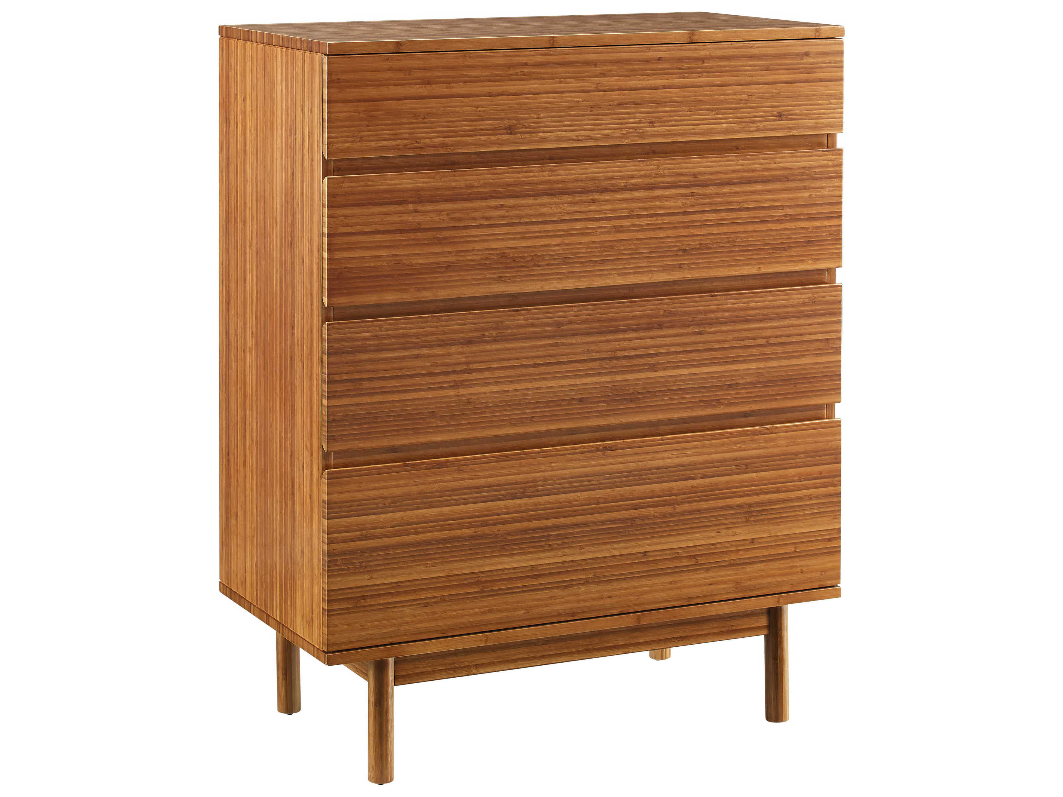 Greenington Ventura 4-Drawers Amber Brown Bamboo Wood Accent Chest