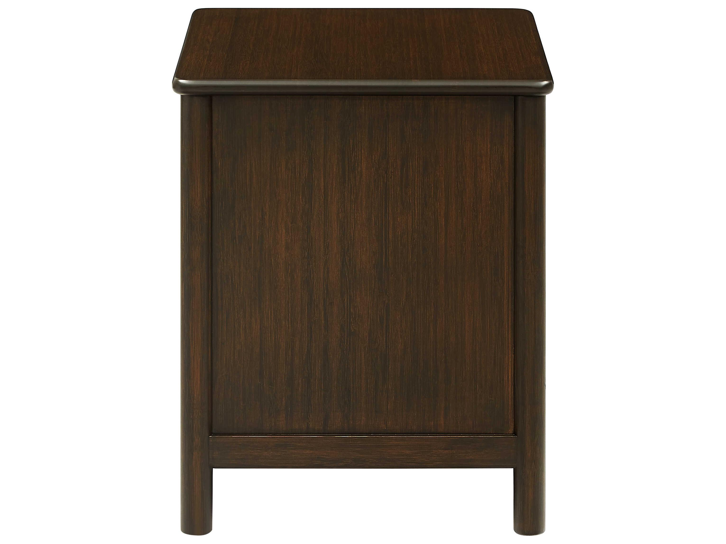 Greenington Weston 1-Drawer Brown Bamboo Wood Nightstand
