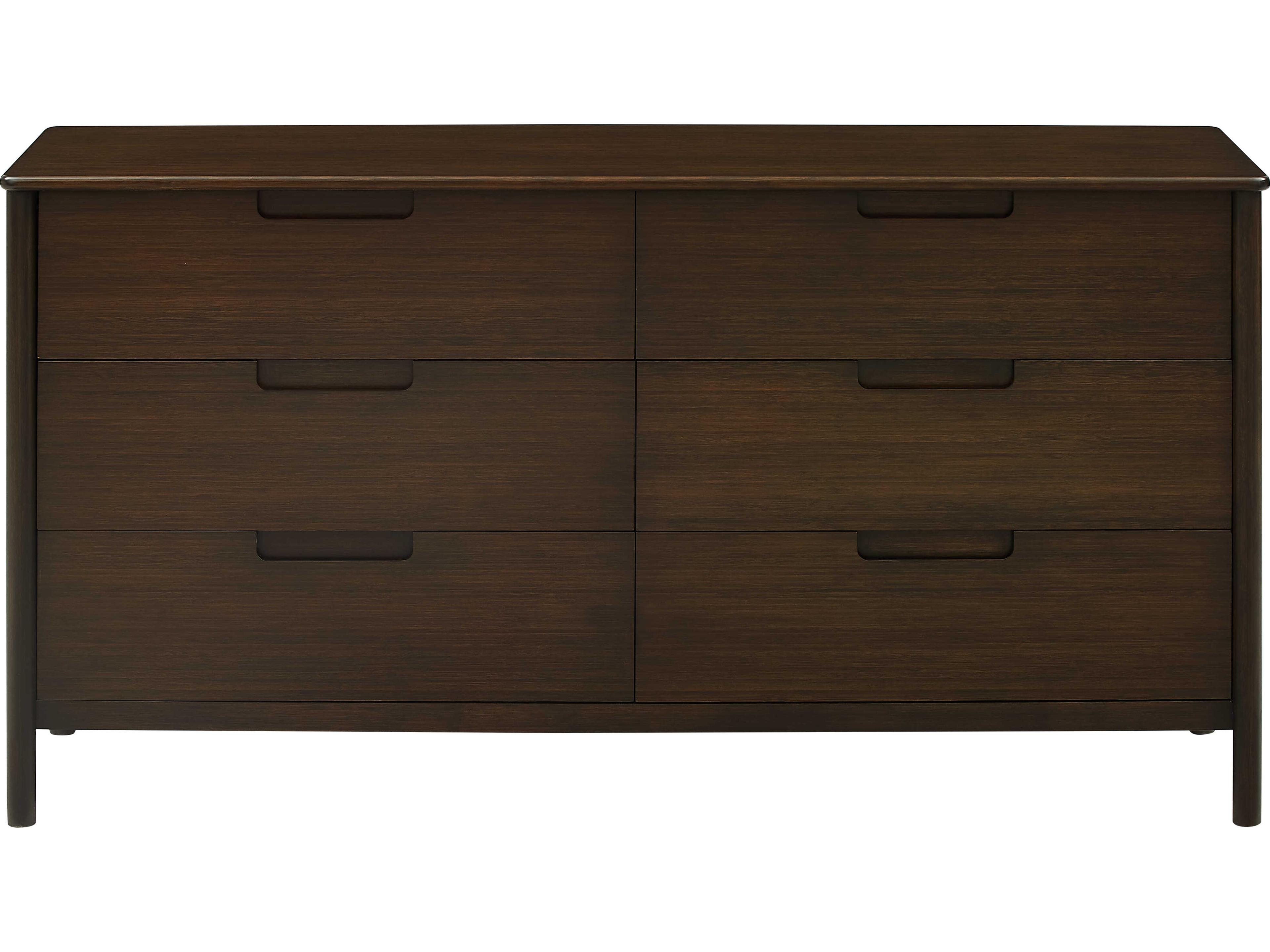 Greenington Weston 6-Drawers Brown Bamboo Wood Double Dresser