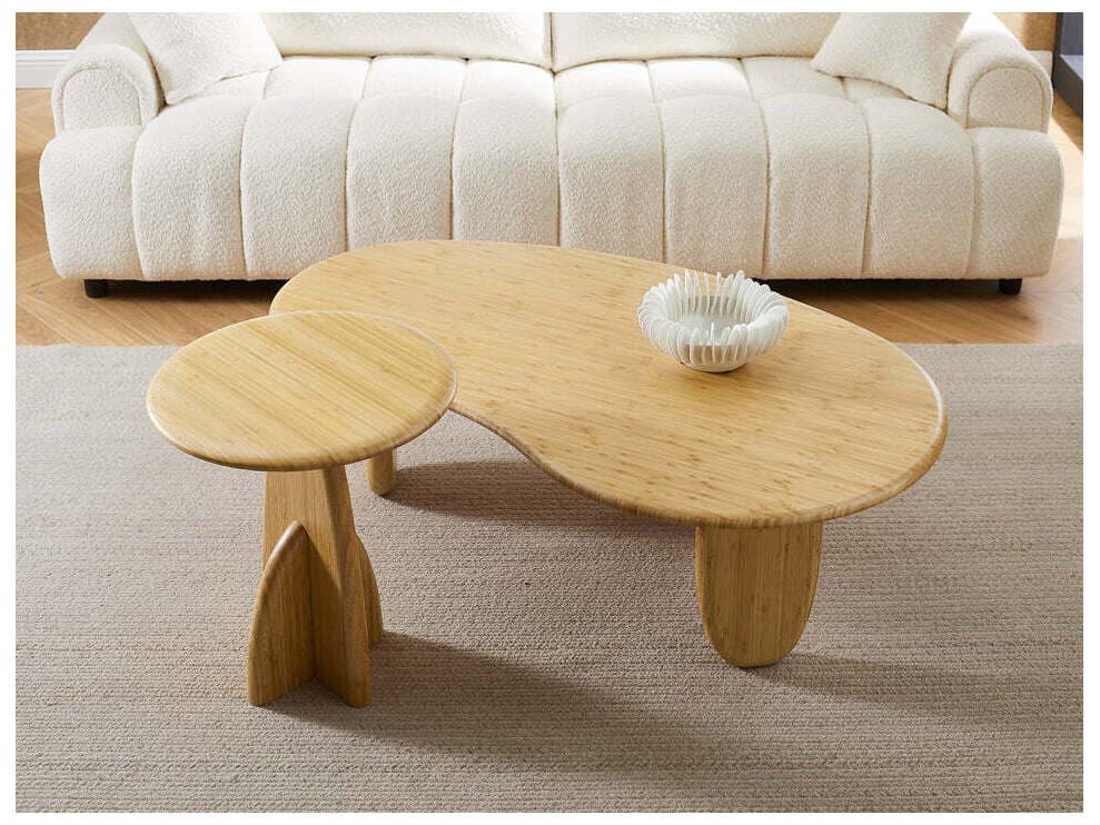 Greenington Zephyr Round Bamboo Coffee Table