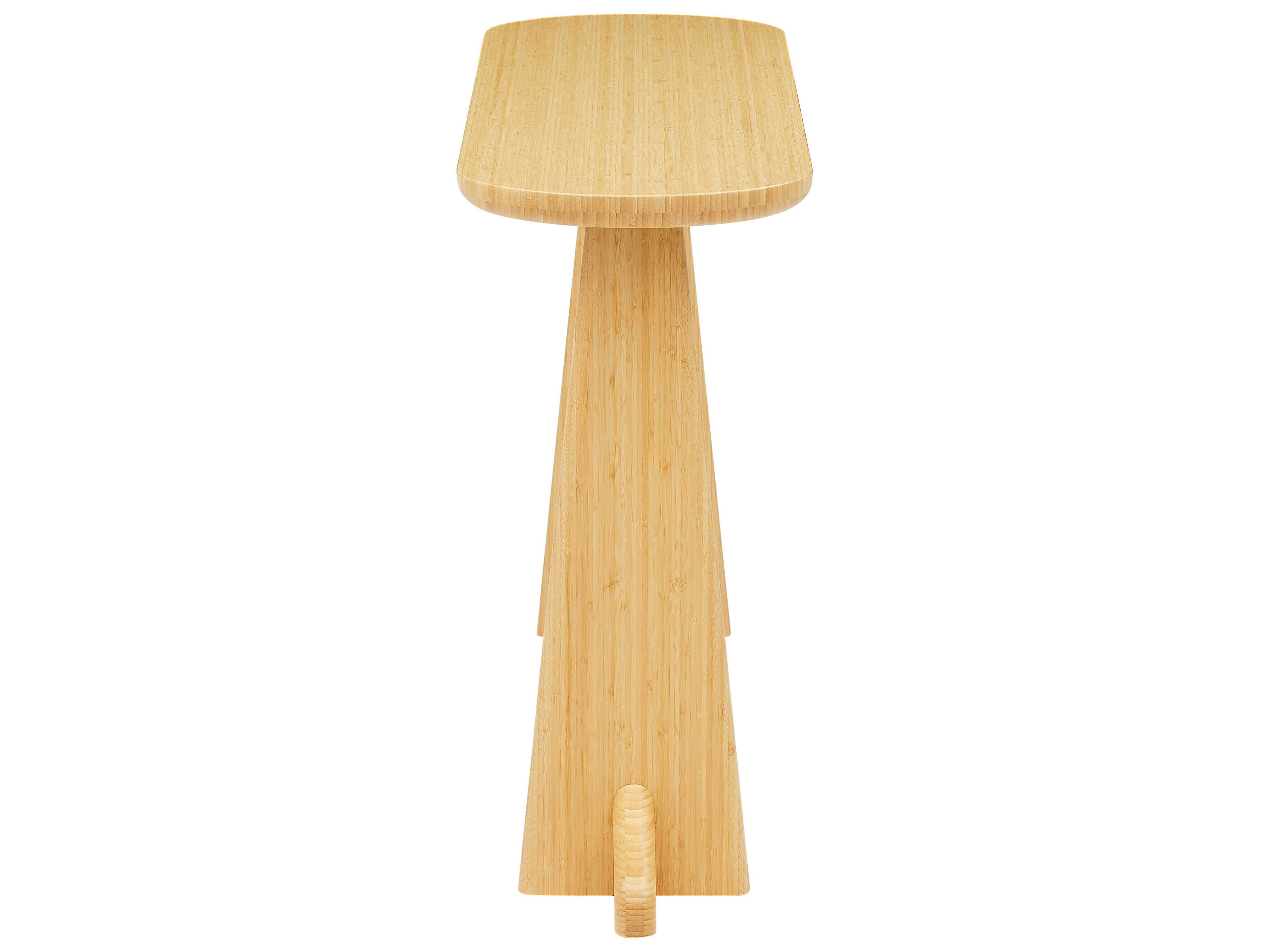 Greenington Zephyr Oval Bamboo Wheat Console Table