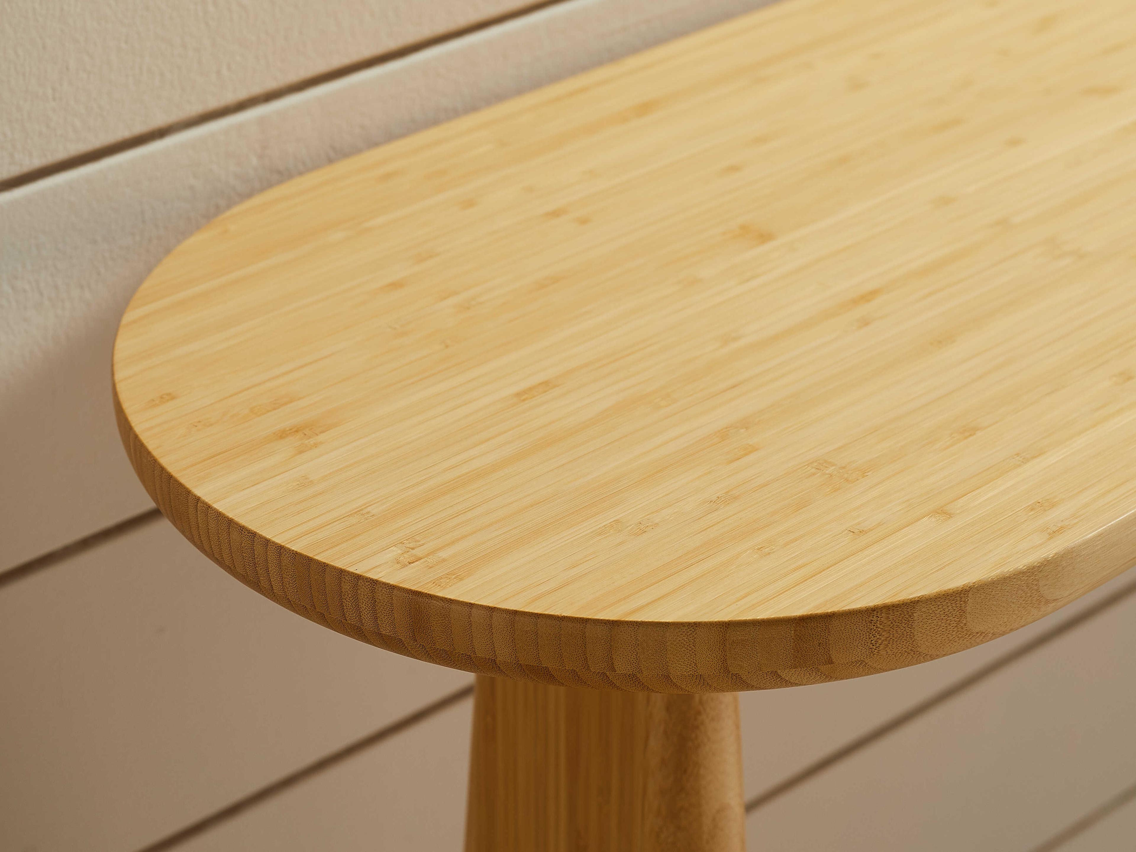 Greenington Zephyr Oval Bamboo Wheat Console Table