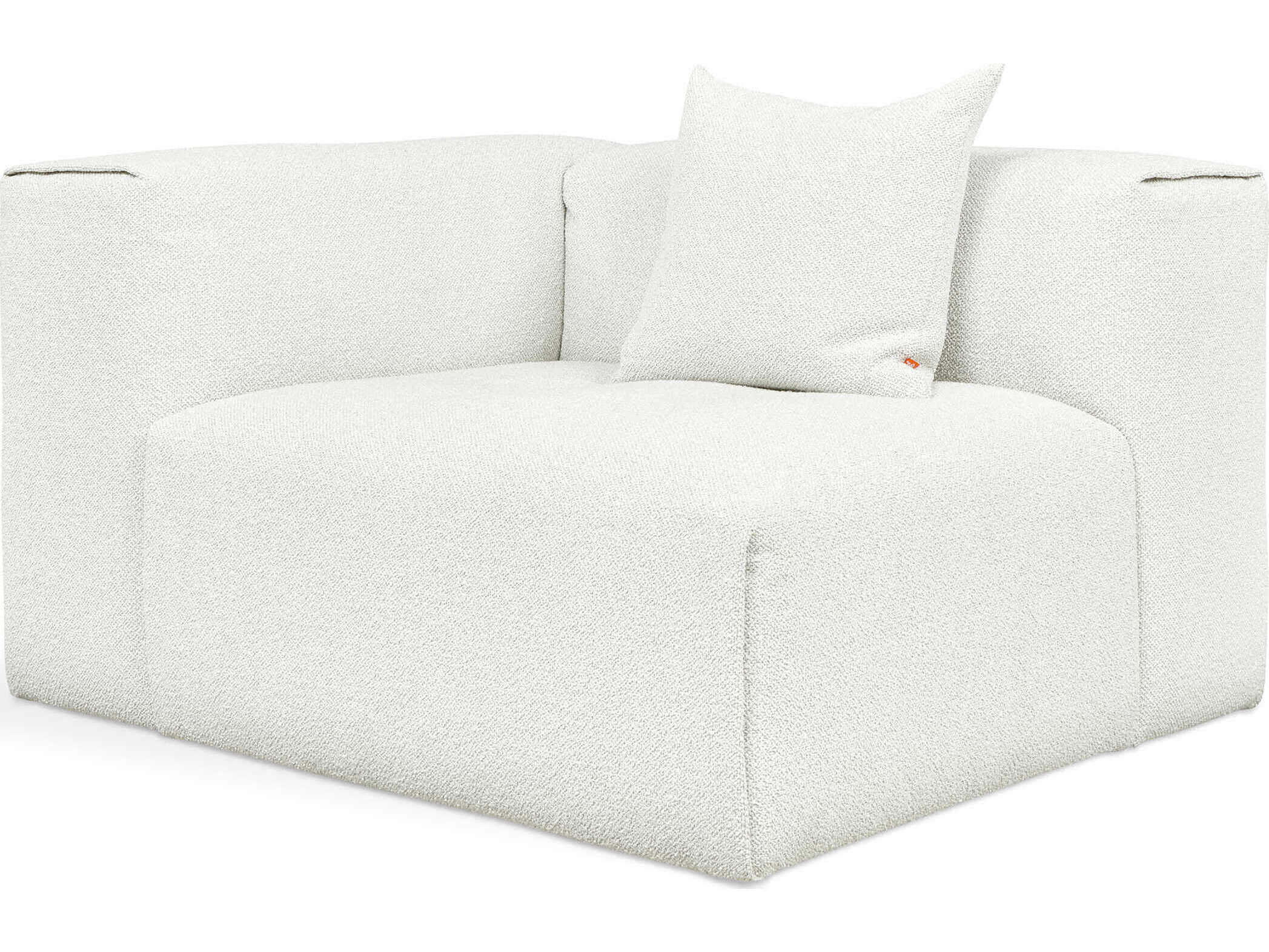 Gus* Modern Nest White Left Arm Modular Chair