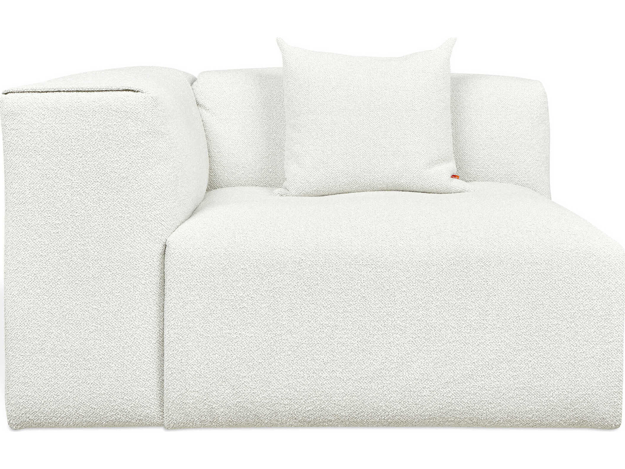 Gus* Modern Nest White Left Arm Modular Chair