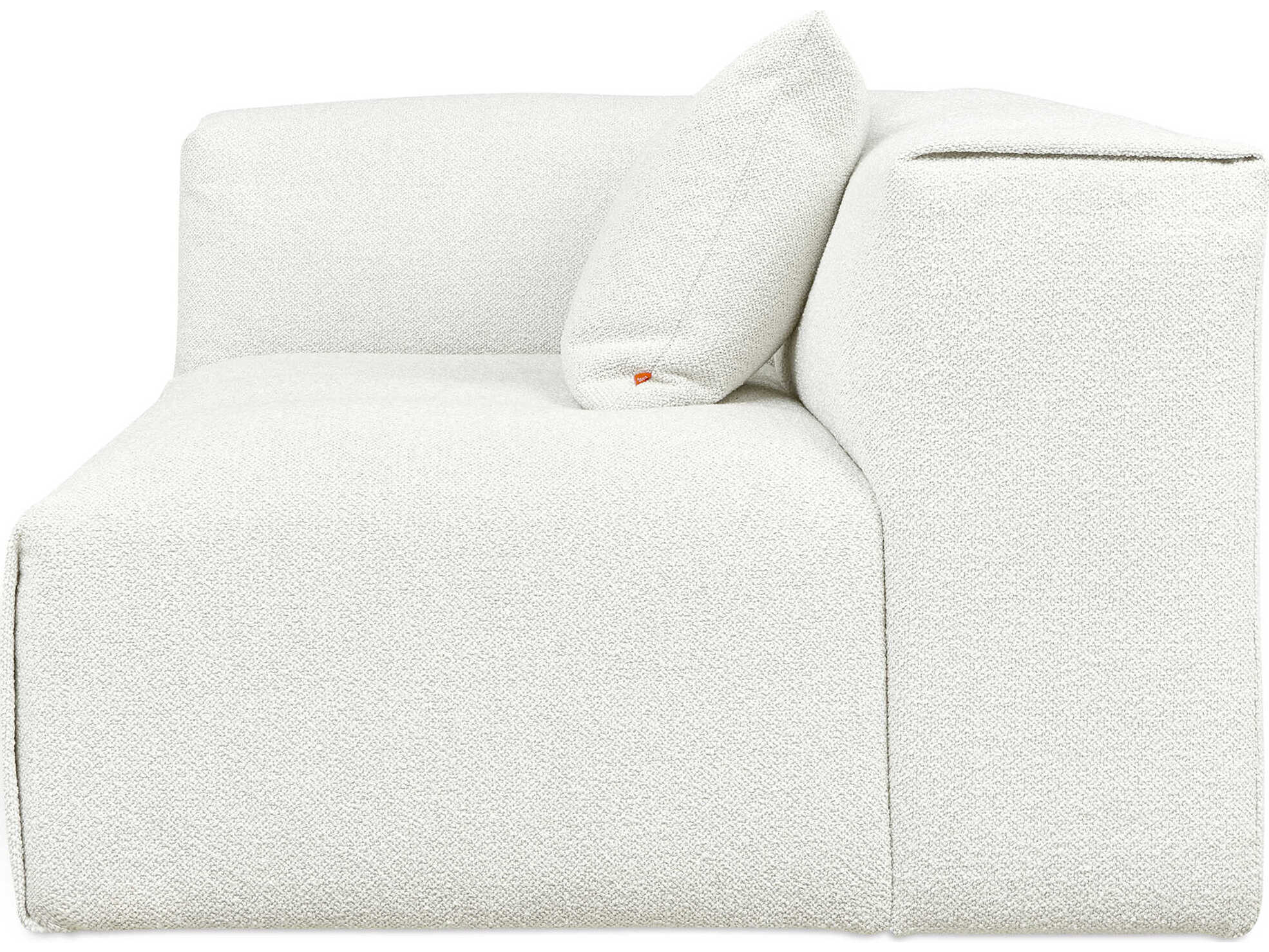 Gus* Modern Nest White Left Arm Modular Chair