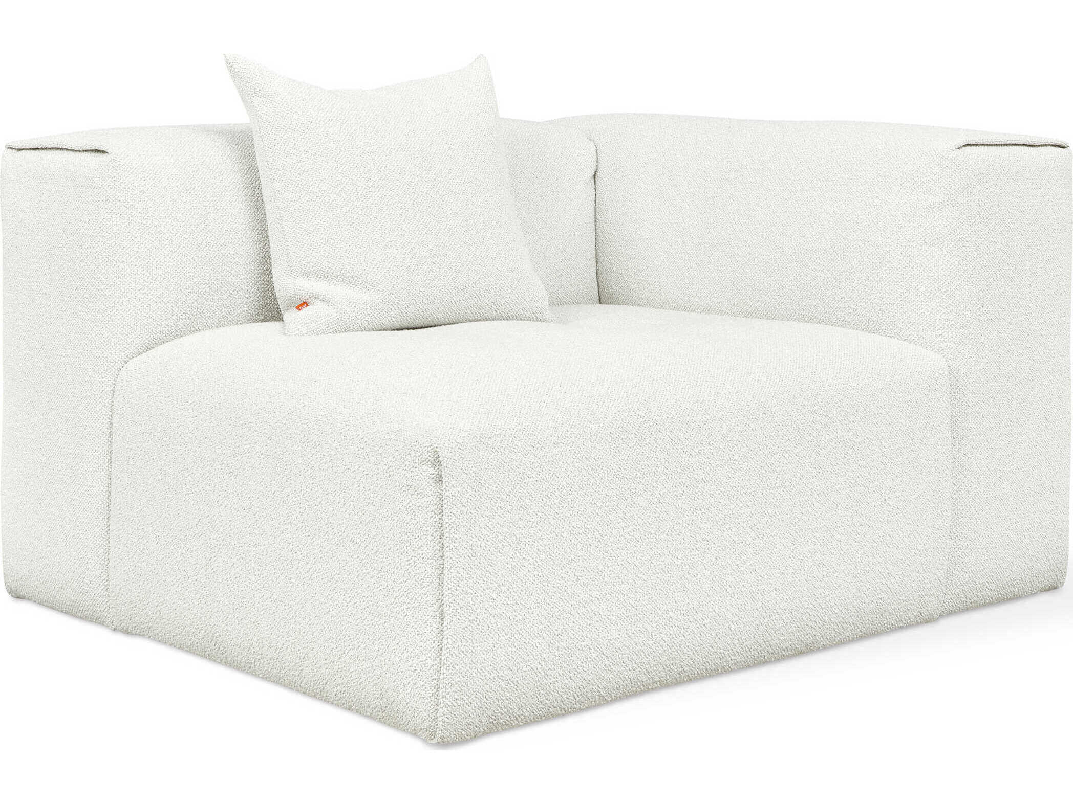 Gus* Modern Nest White Right Arm Modular Chair