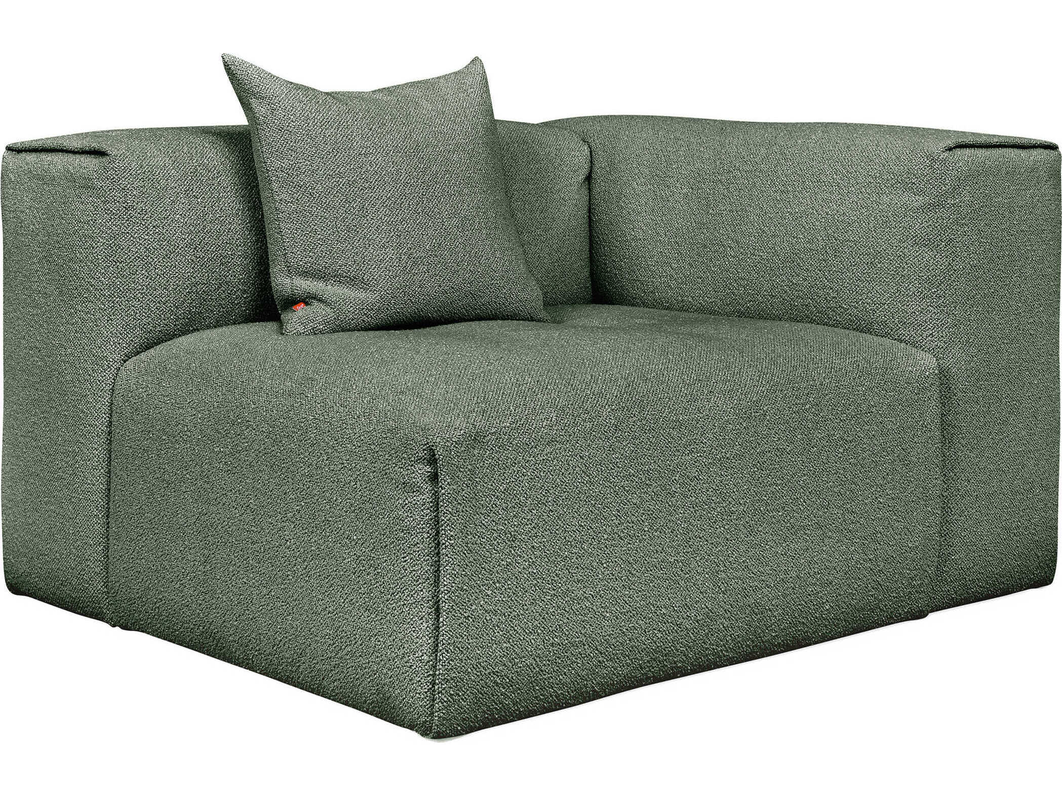 Gus* Modern Nest Green Right Arm Modular Chair