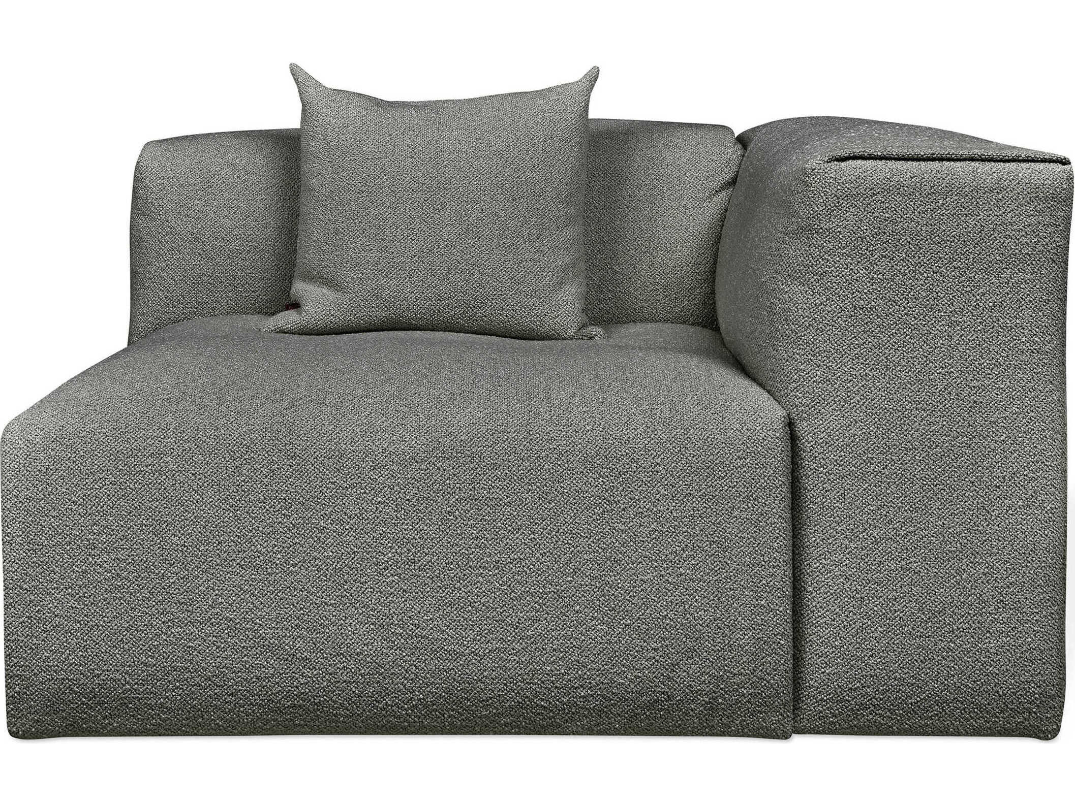 Gus* Modern Nest Gray Right Arm Modular Chair