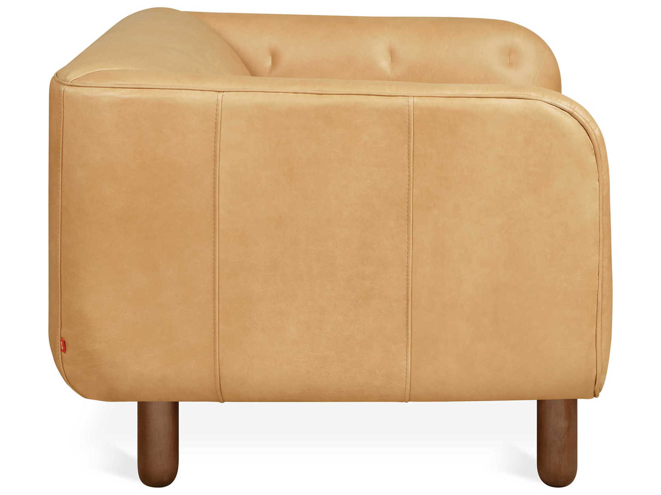 Gus* Modern Beaconsfield Brown Leather Accent Chair